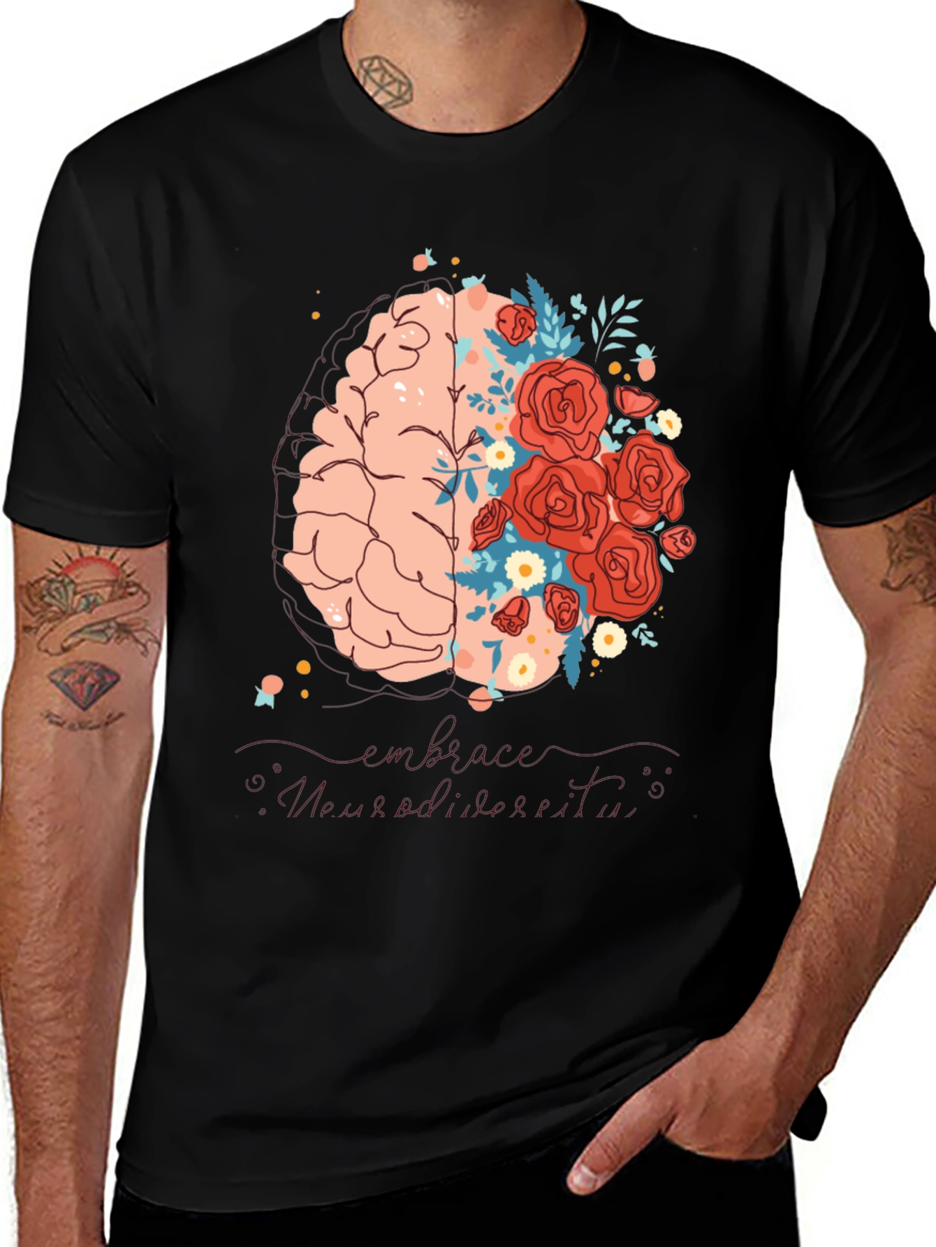 Variant 4 of Embrace Neurodiversity Graphic Tee