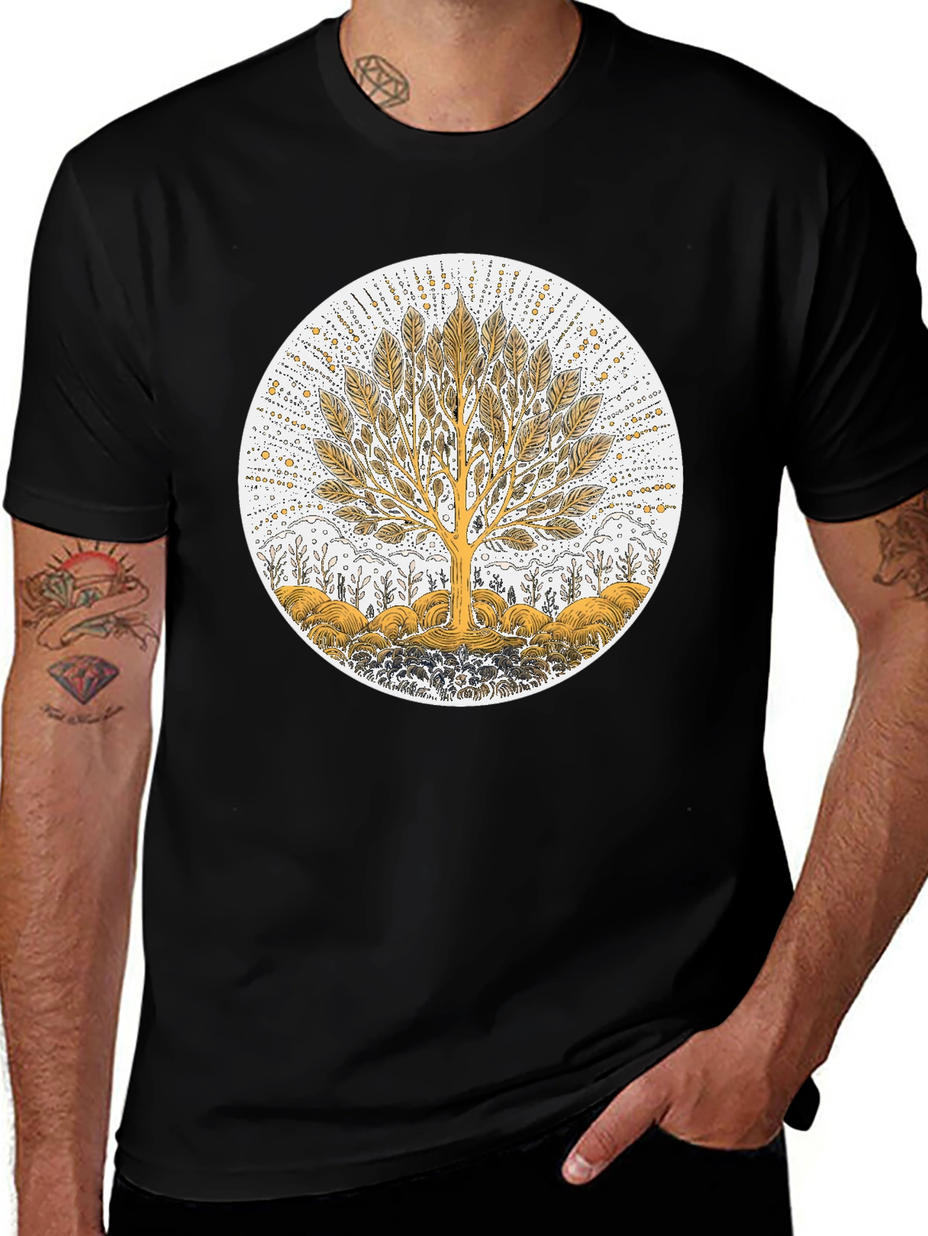 Variant 26 of Tree of Life Graphic Tee - Unisex Black T-Shirt