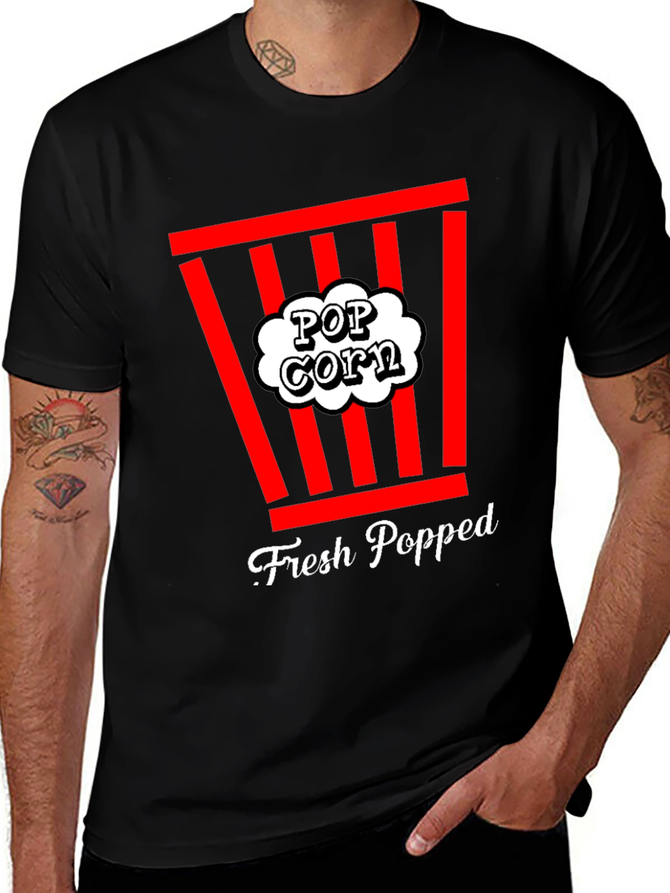 Variant 24 of Popcorn T-Shirt - Fresh Popped Graphic Tee