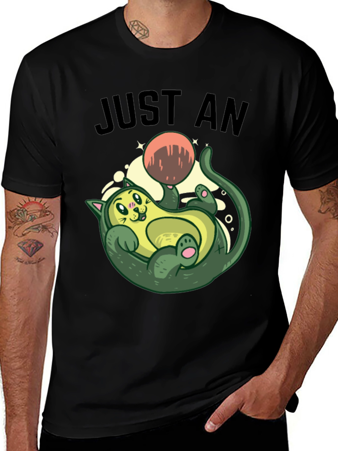 Variant 2 of Just An Avocato Graphic Tee - Unique Cat Lover Gift