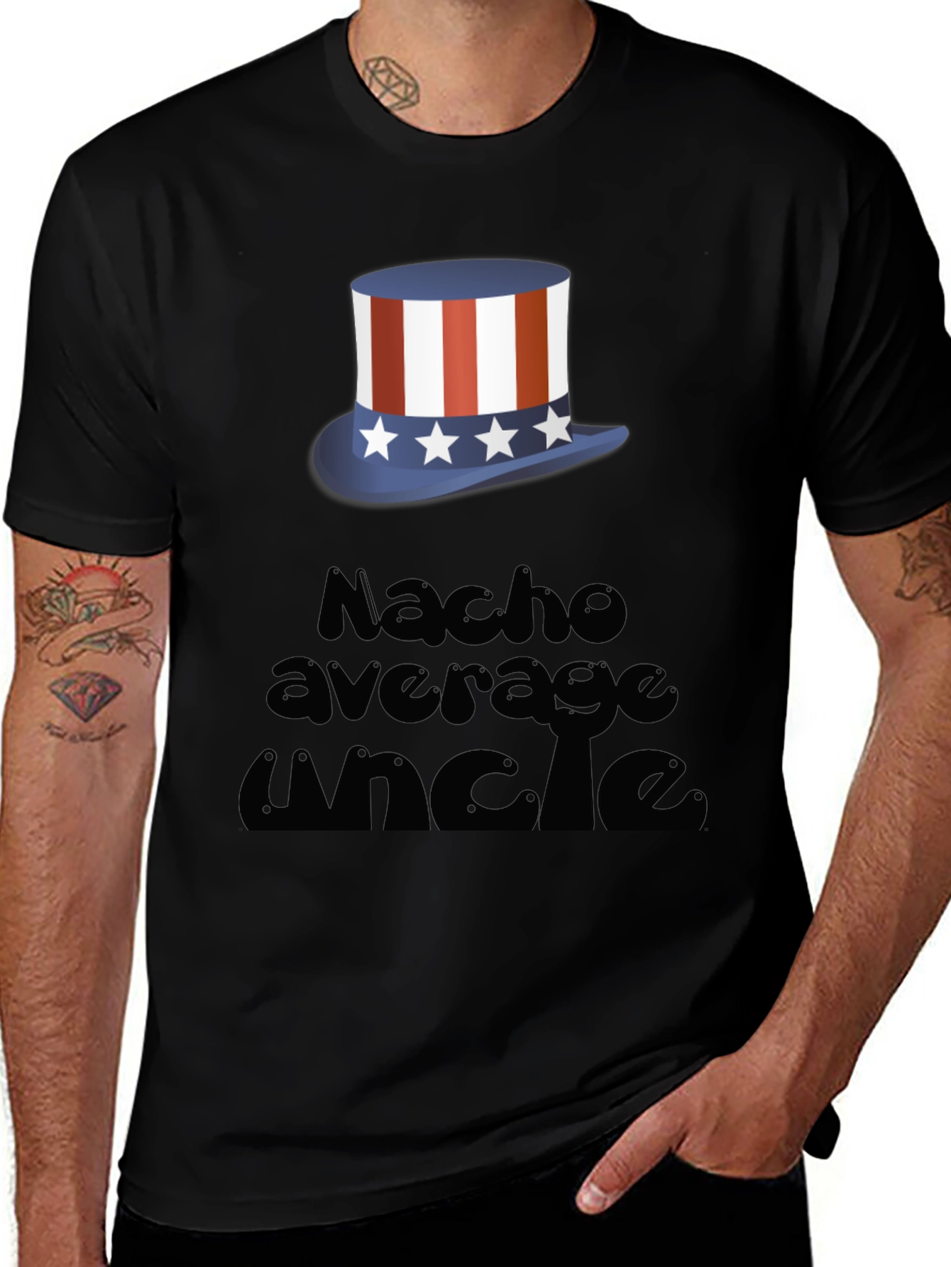 Variant 26 of Nacho Average Uncle Graphic Tee