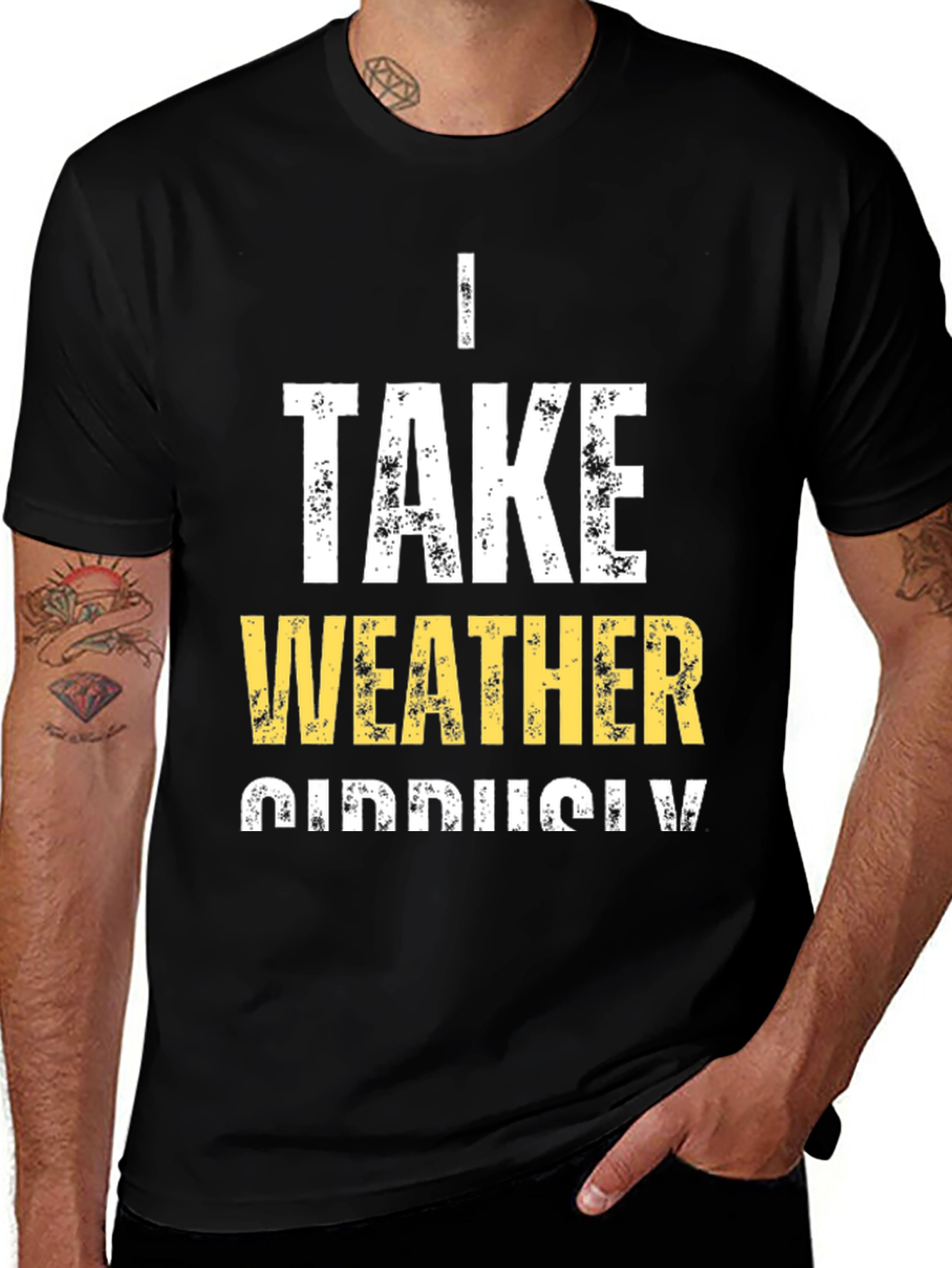 Variant 9 of Funny Weather Pun T-Shirt - I Take Weather Seriously