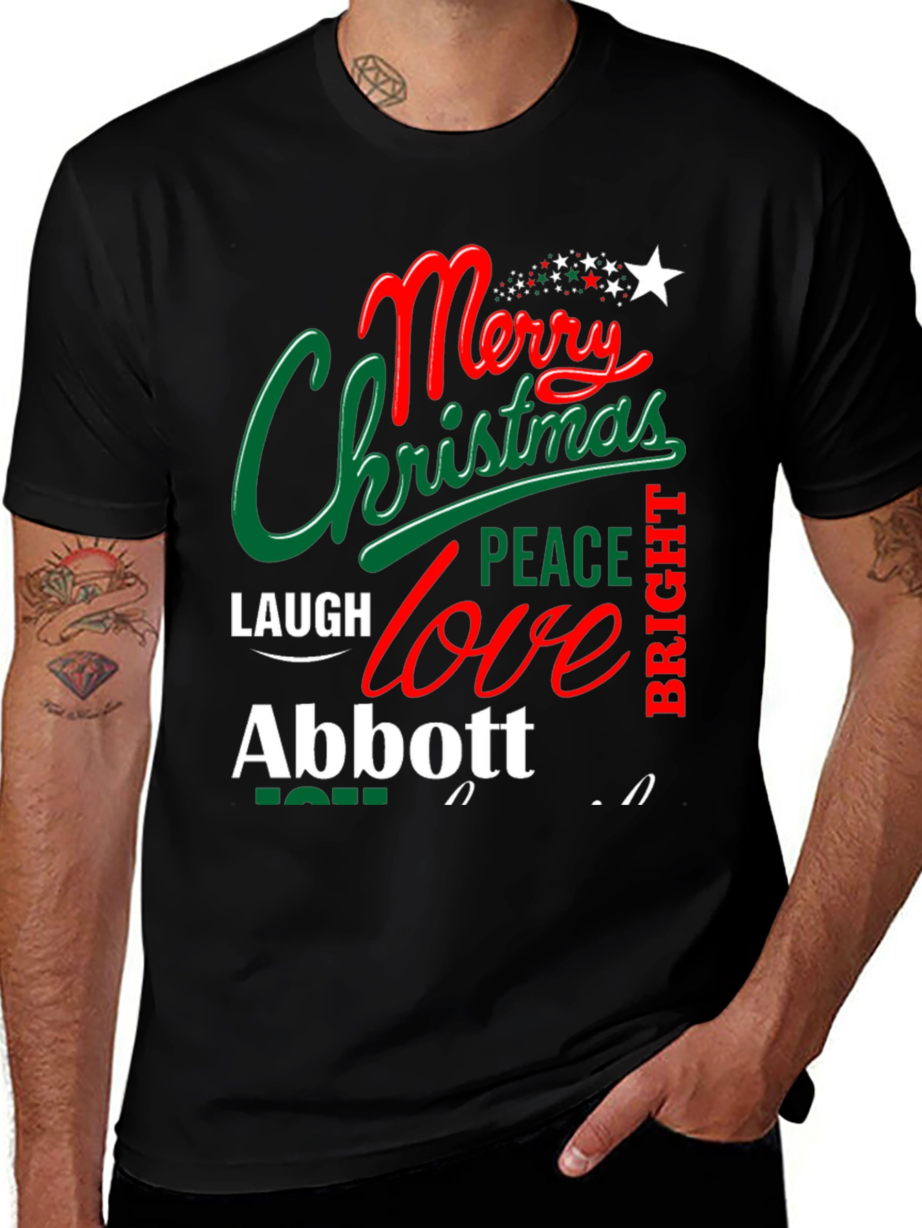 Merry Christmas Abbott Graphic T-Shirt