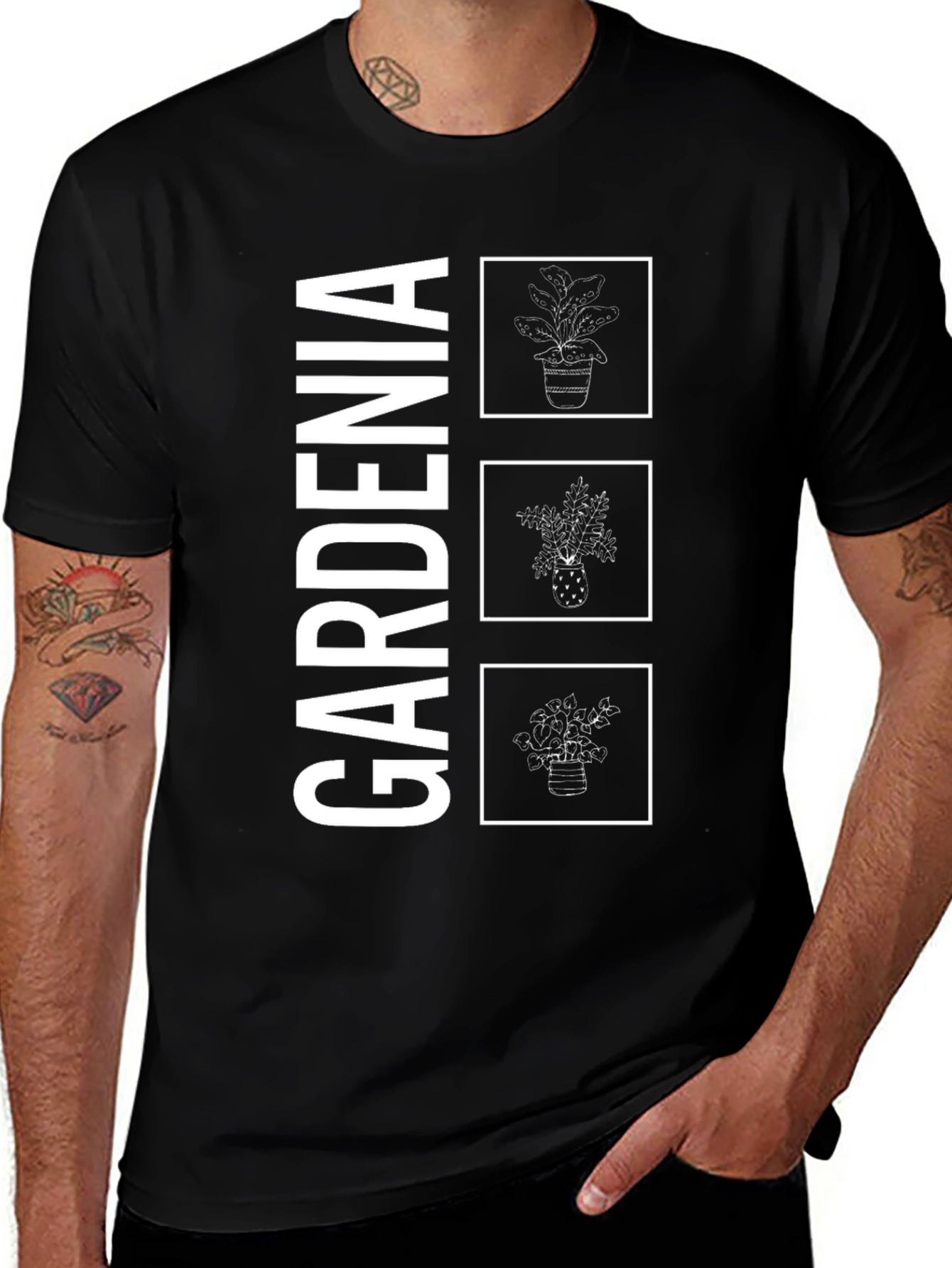 Variant 14 of Gardenia Plant Graphic T-Shirt - Botanical Style