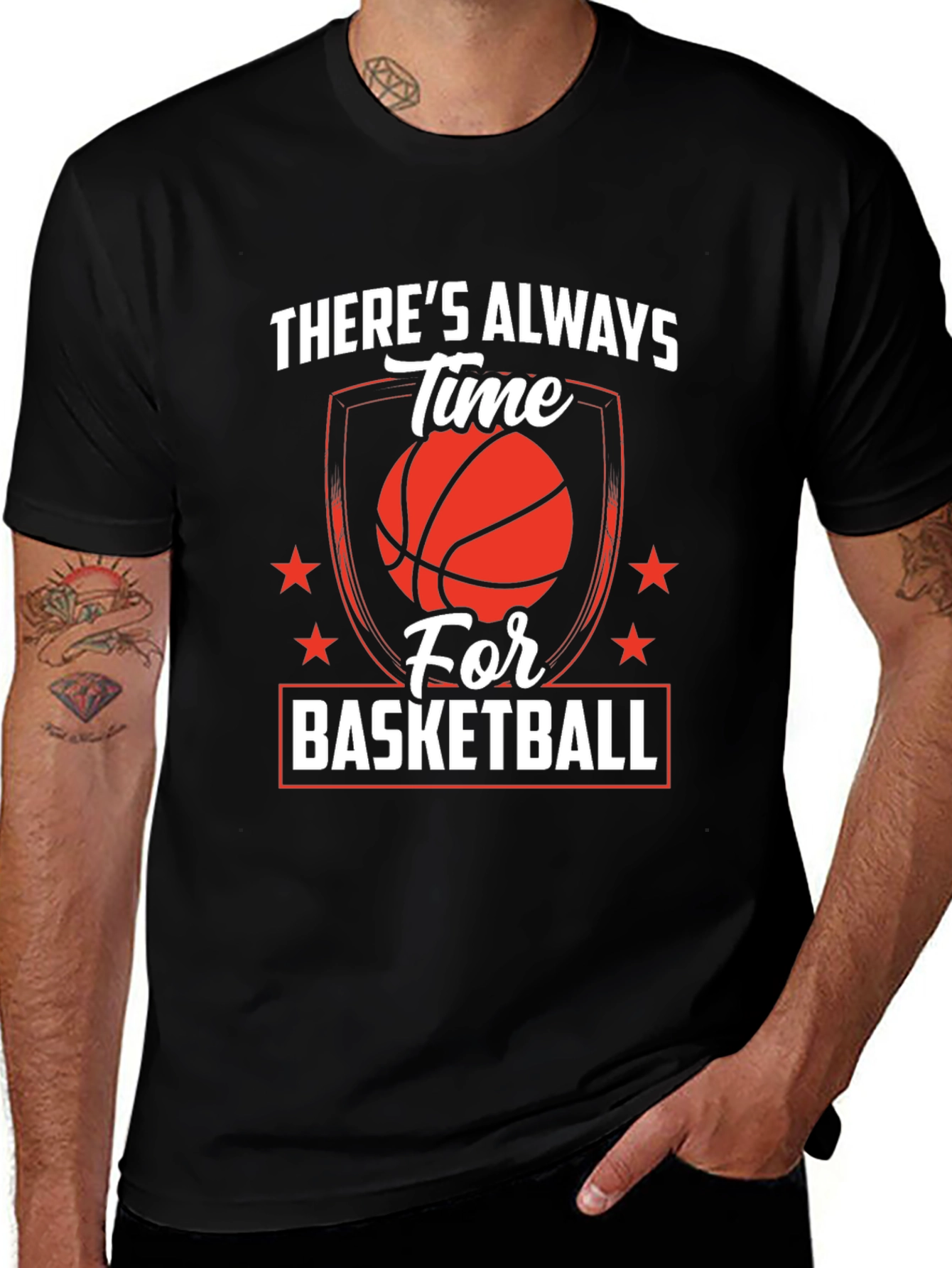 Basketball Time Graphic Tee