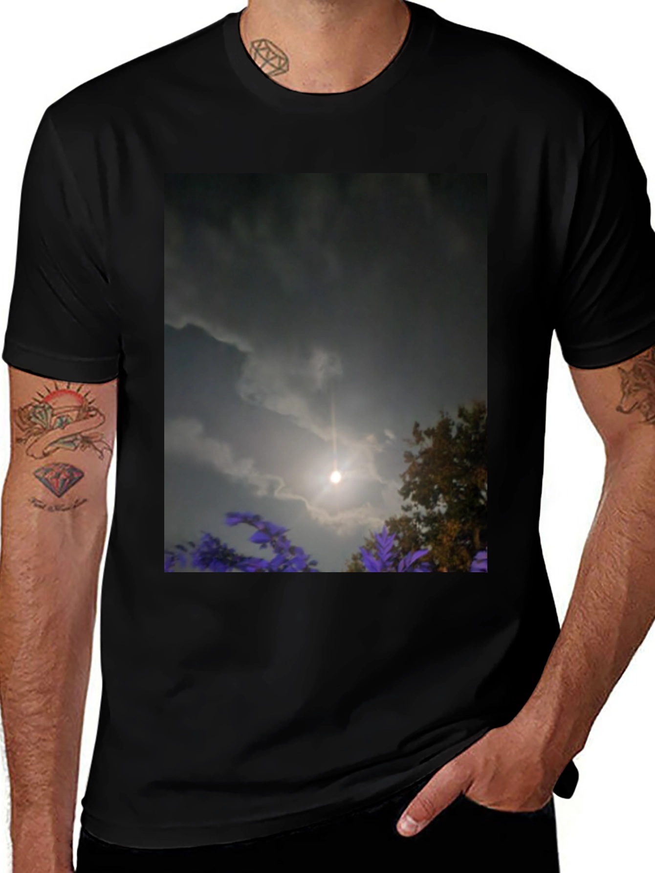 Nature Sky Graphic Tee - Dark & Dreamy