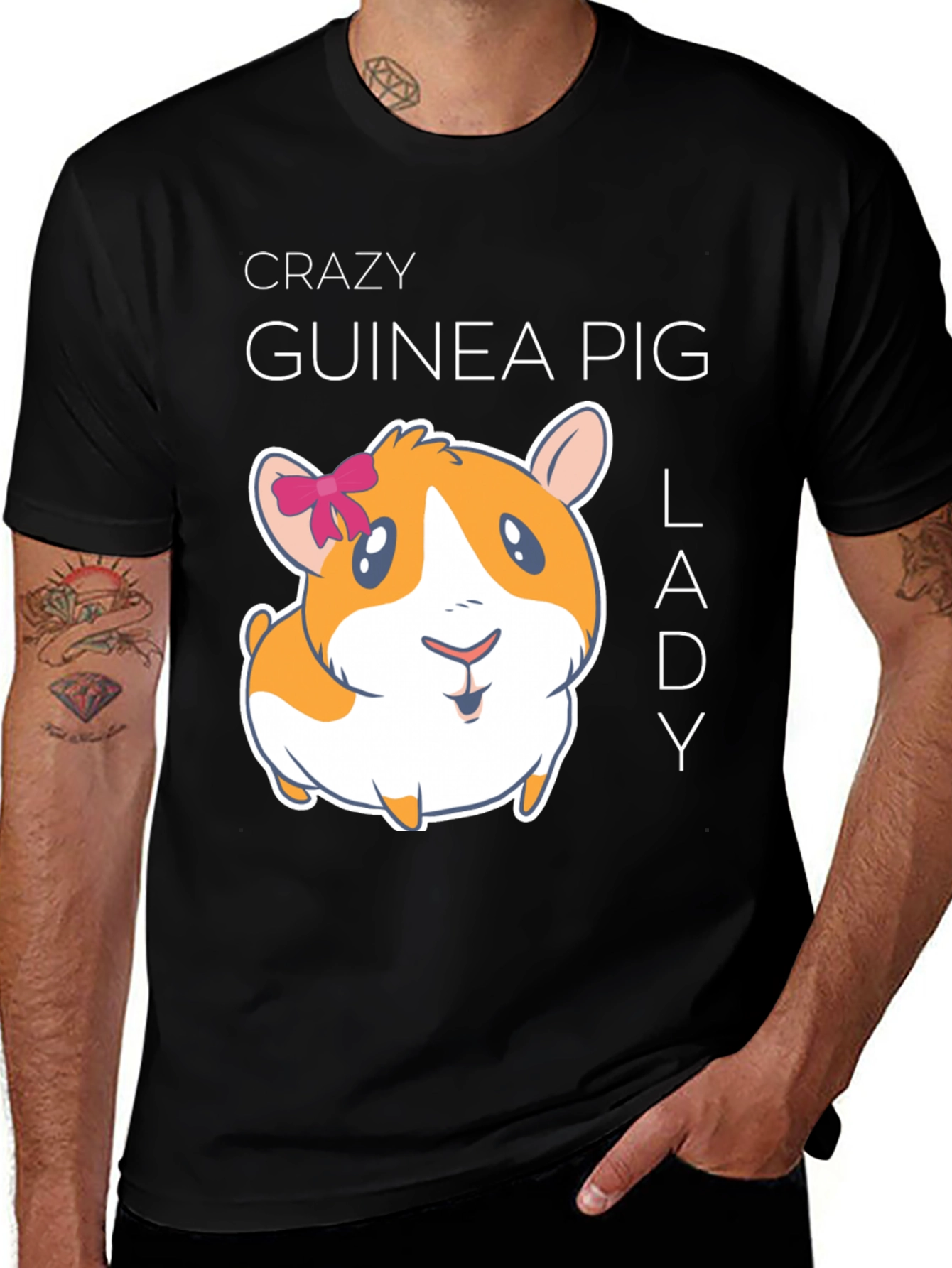 Variant 20 of Crazy Guinea Pig Lady T-Shirt