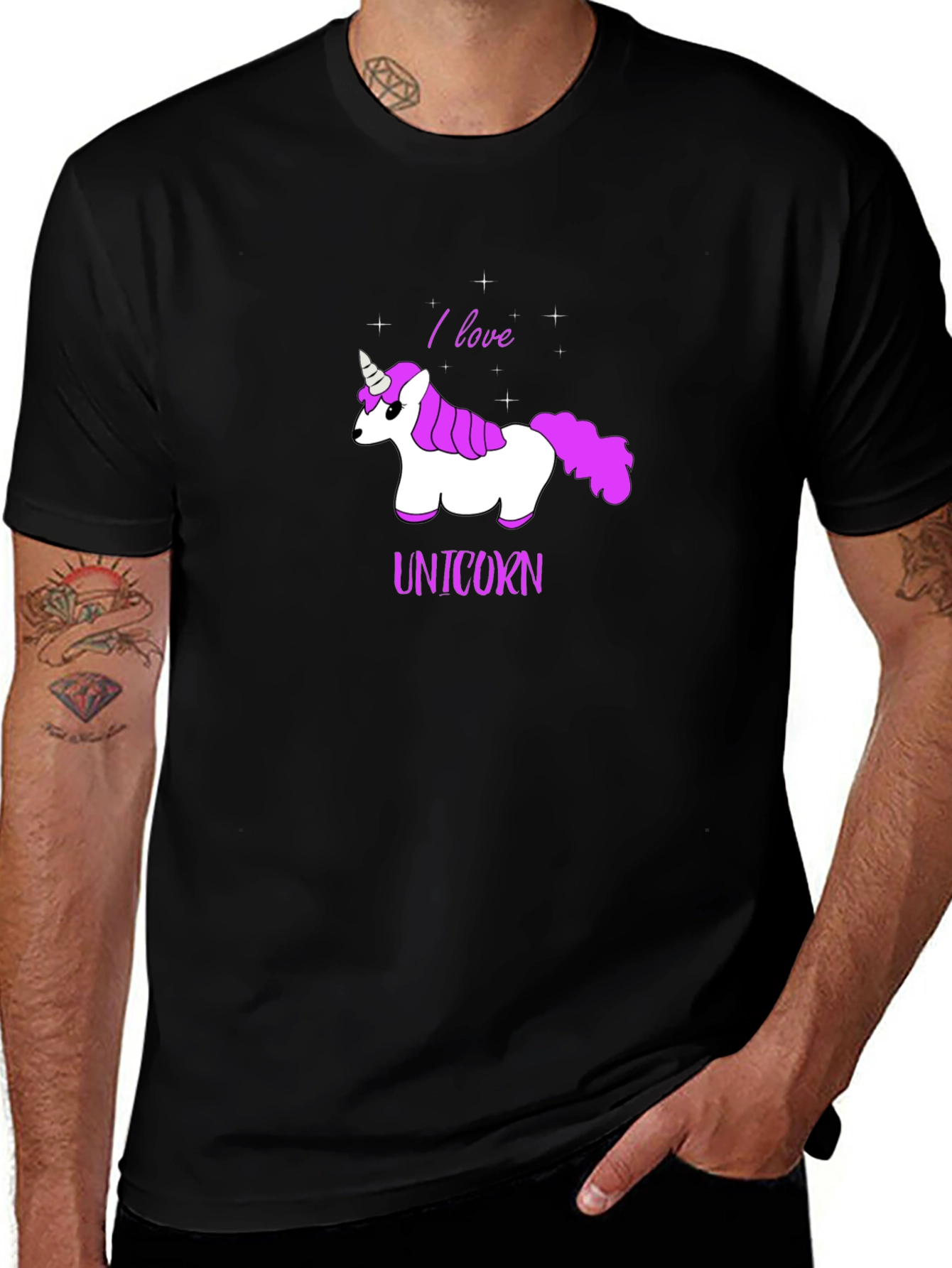 Variant 16 of I Love Unicorns Graphic T-Shirt