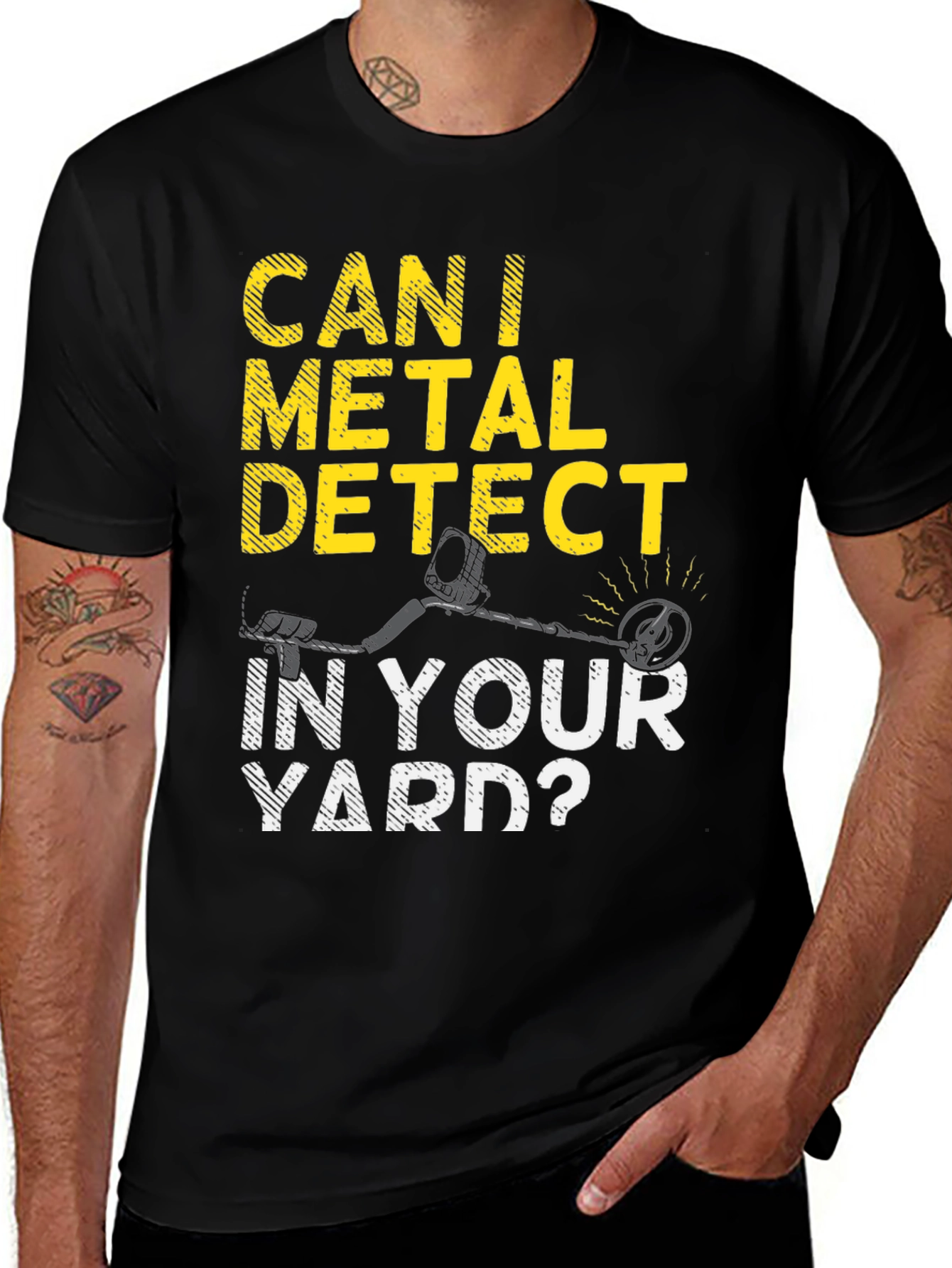 Variant 16 of Metal Detecting Enthusiast T-Shirt - Yard Search Humor Tee