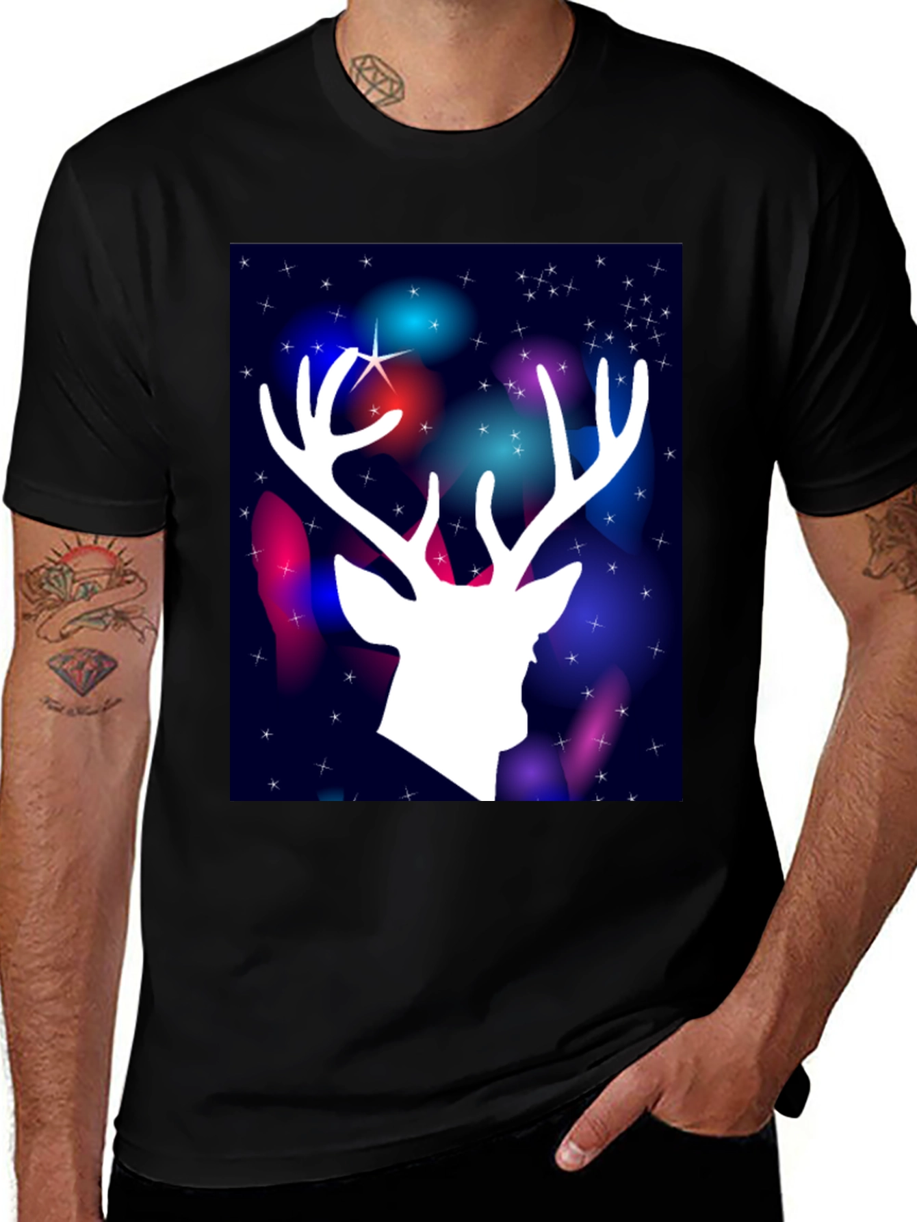 Variant 17 of Festive Deer Graphic Tee