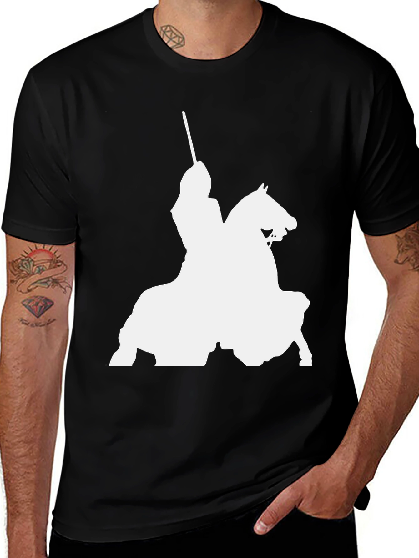 Variant 7 of Knight On Horse T-Shirt - Bold Graphic Tee