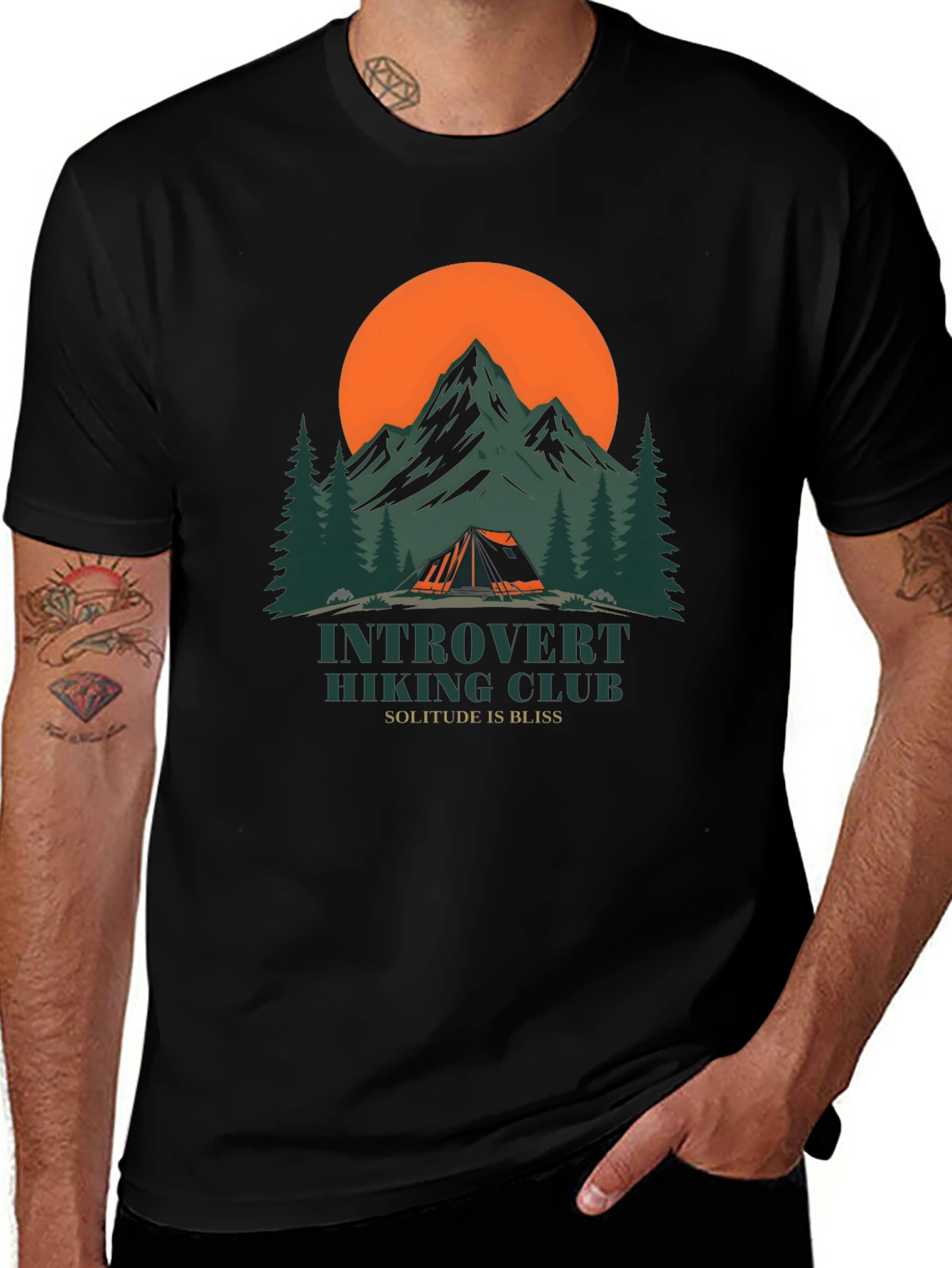 Introvert Hiking Club T-Shirt - Solitude Is Bliss