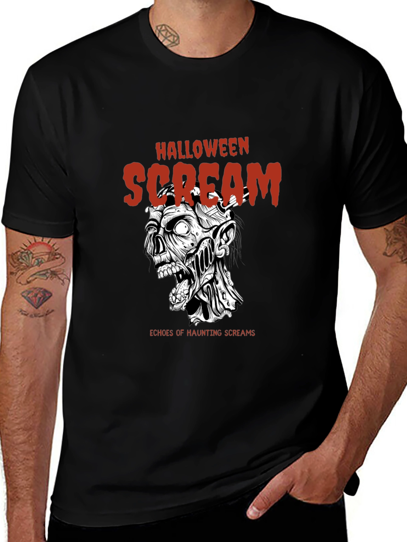 Halloween Scream T-Shirt Graphic Tee