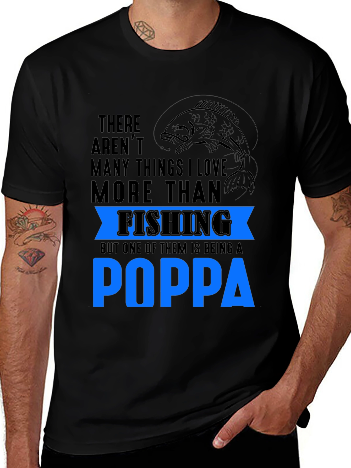 Variant 6 of Fishing Poppa Graphic T-Shirt
