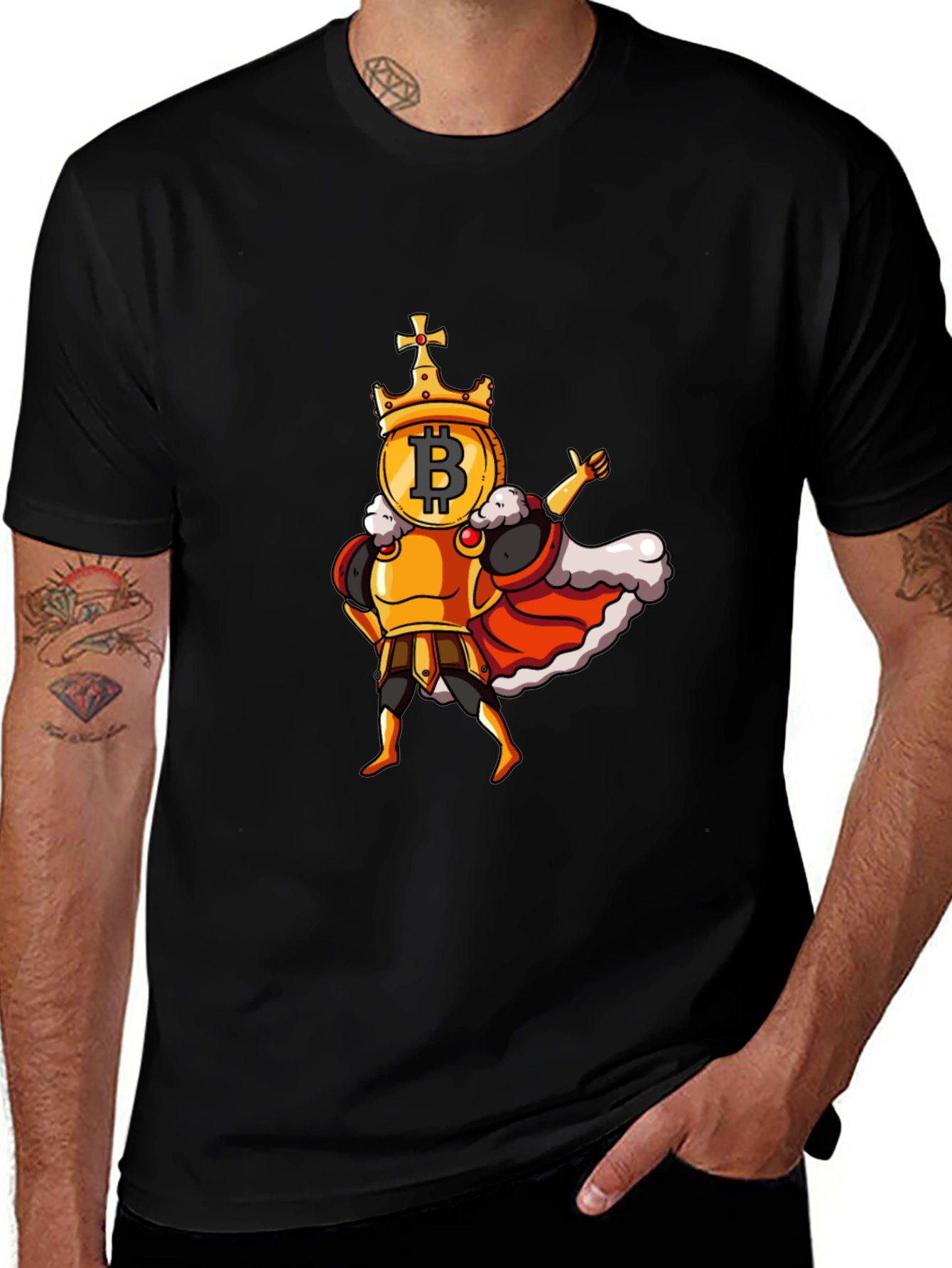 Variant 22 of Bitcoin King T-Shirt - Crypto Currency Tee