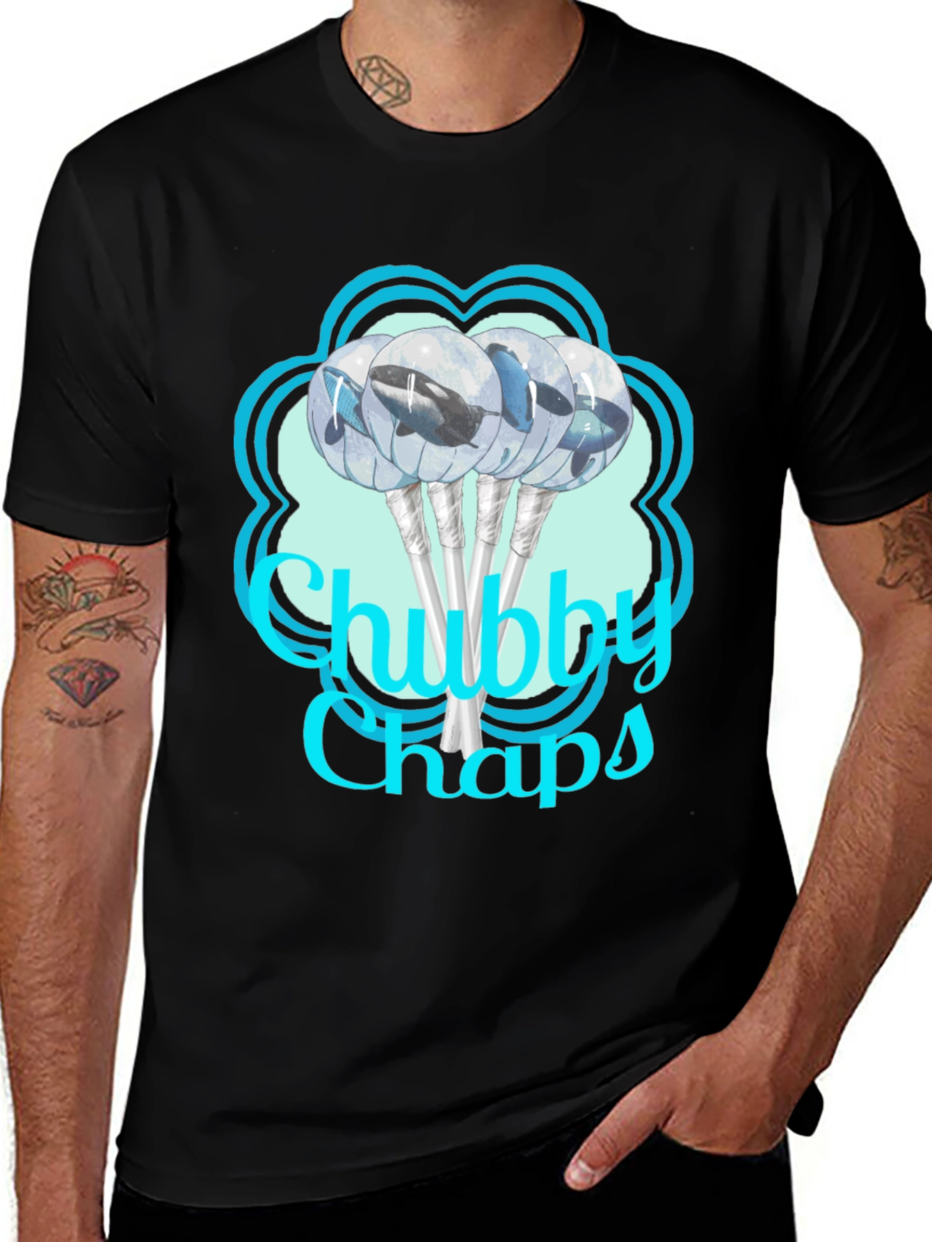 Variant 30 of Chubby Chaps Whale Lollipop Graphic Tee