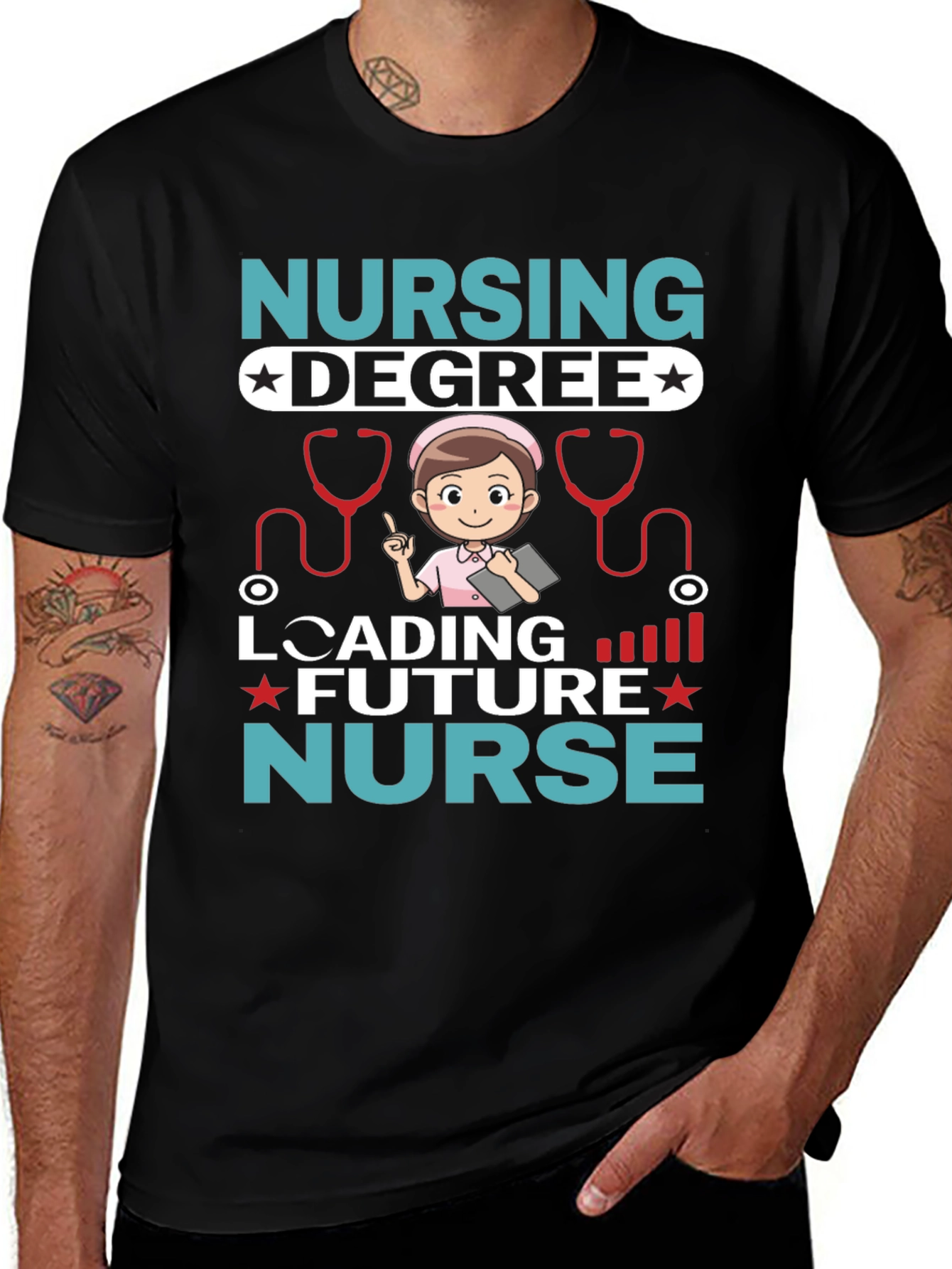 Variant 18 of Future Nurse Degree Loading T-Shirt