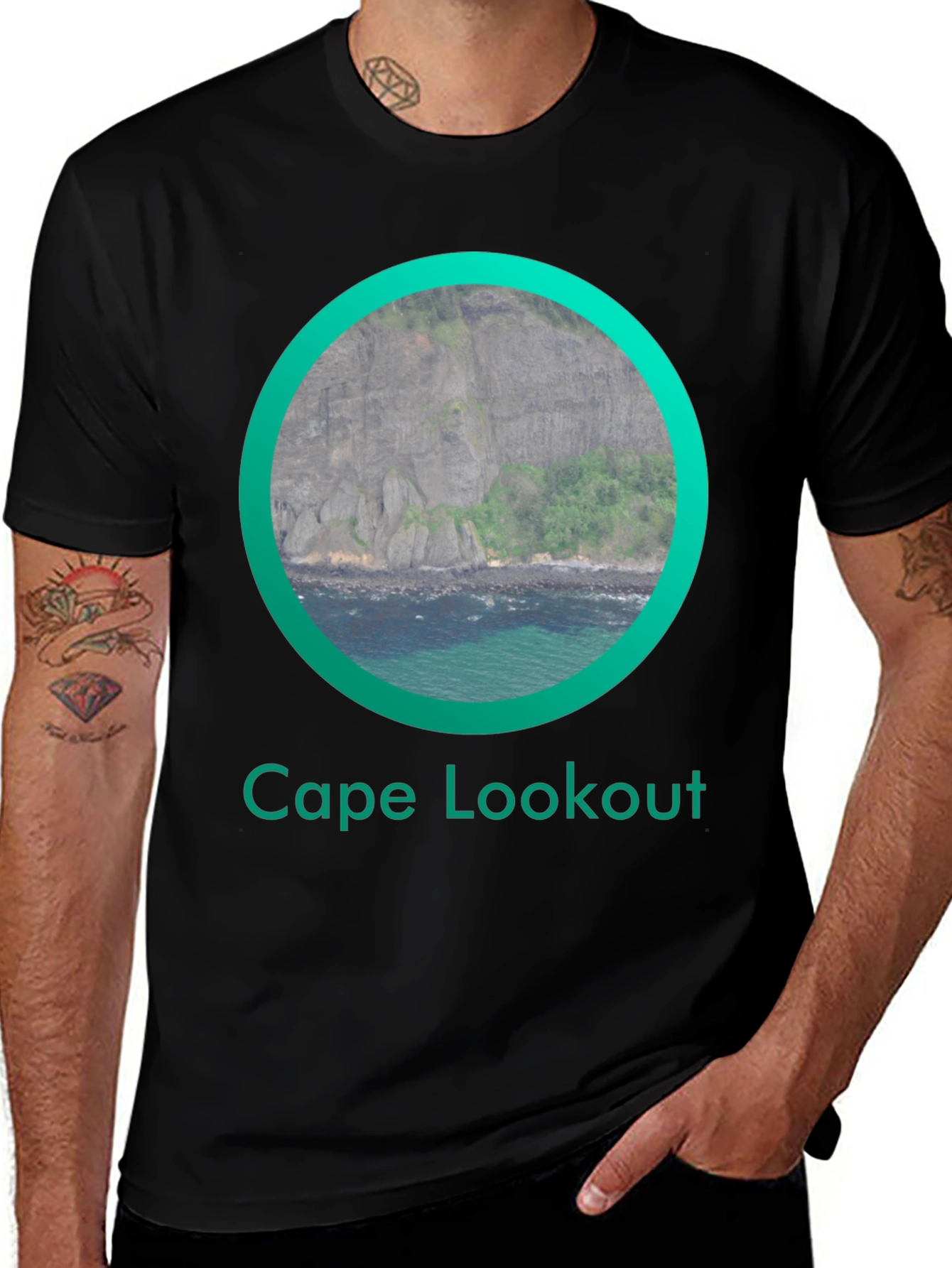 Cape Lookout Graphic T-Shirt - Coastal Design