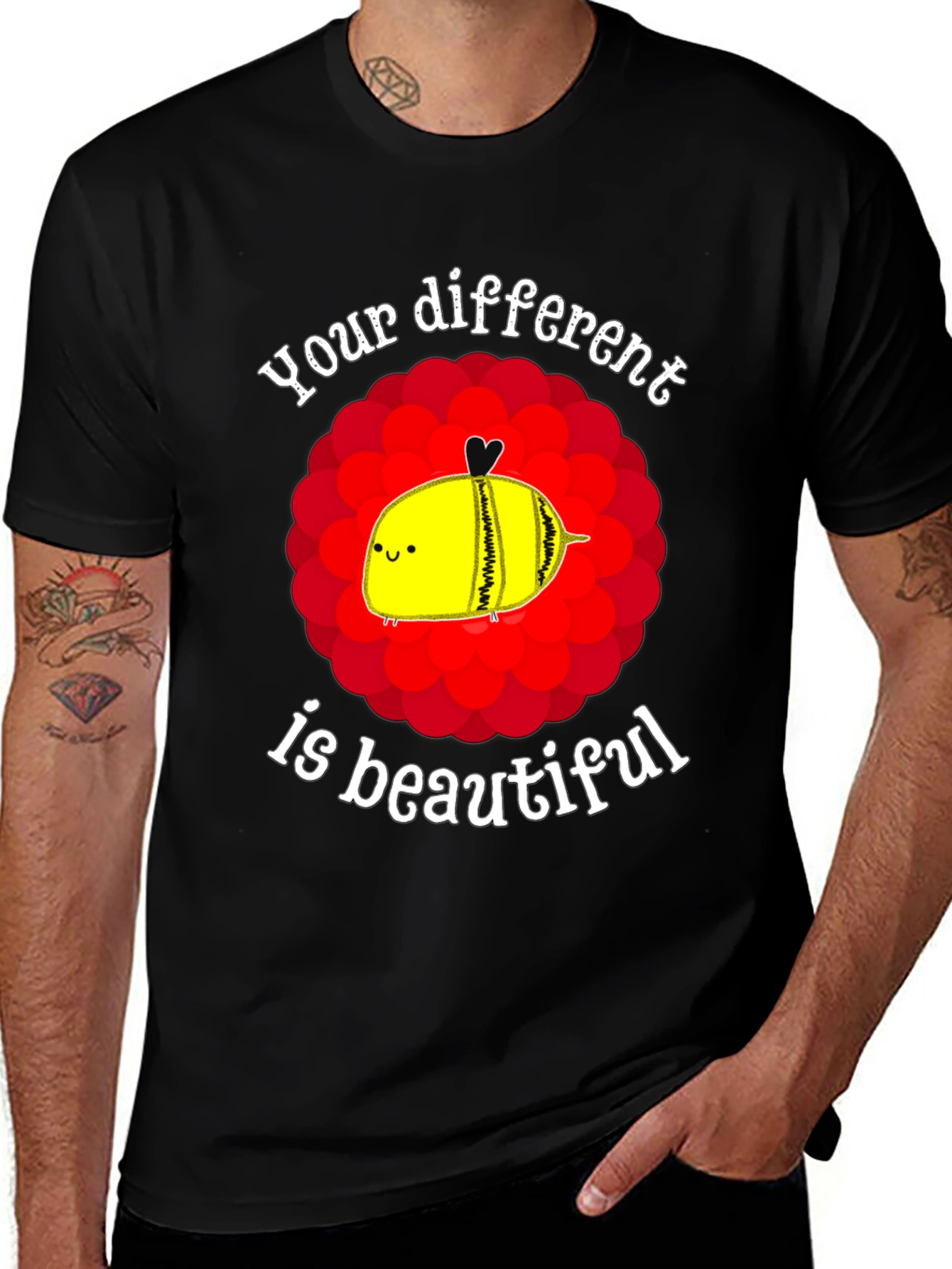 Variant 19 of Unique Bee T-Shirt - Your Different is Beautiful
