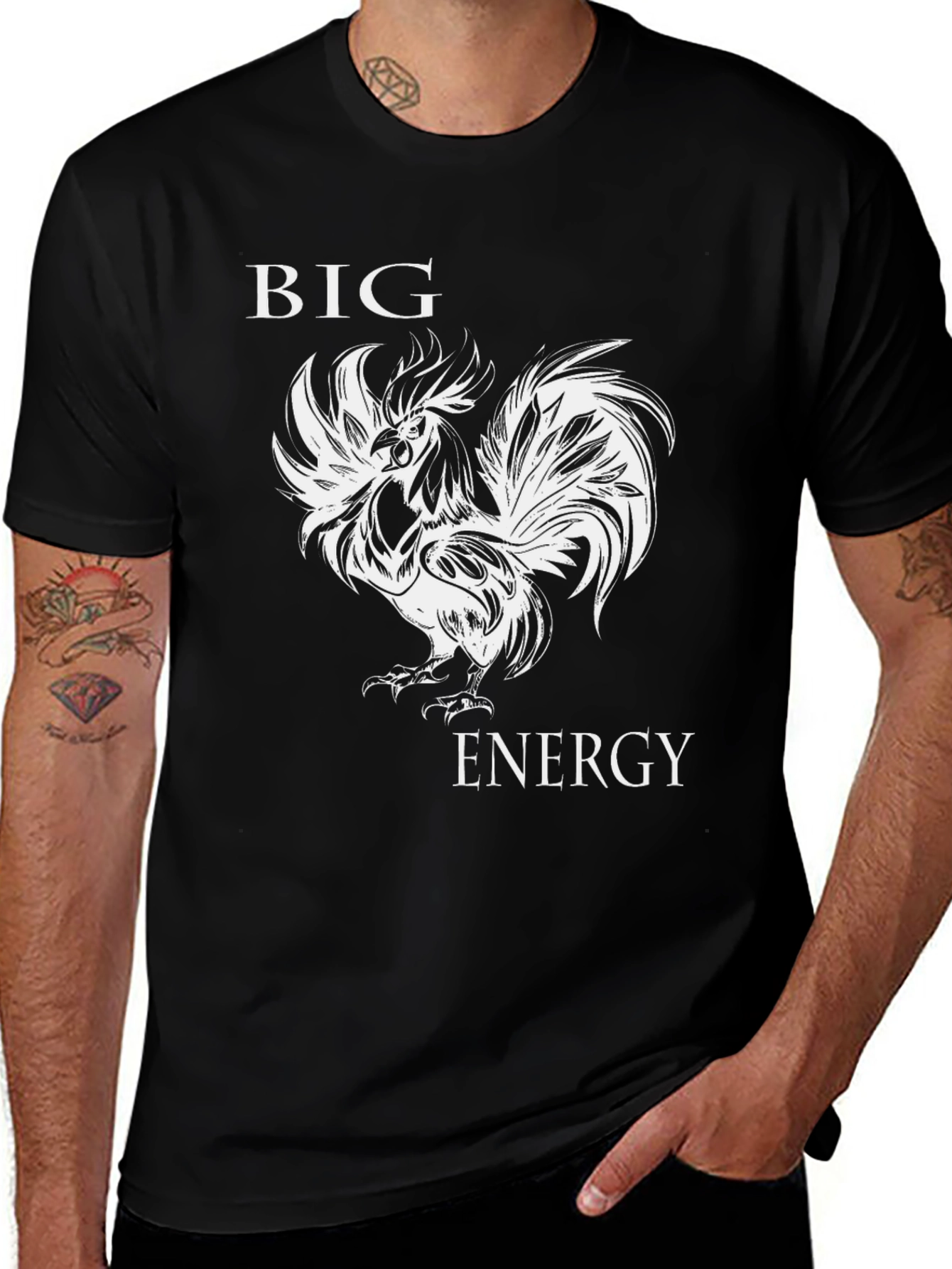 Variant 27 of Big Energy Rooster Graphic T-Shirt