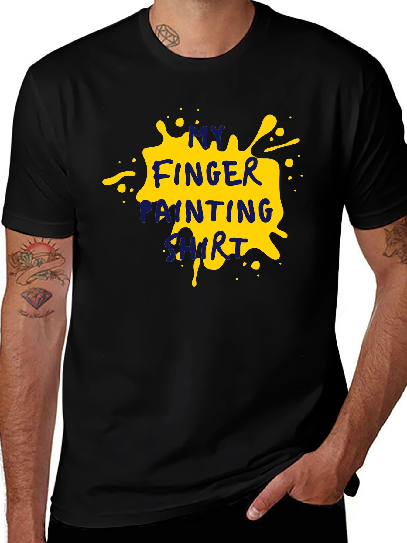 Variant 12 of Finger Painting Shirt - Fun Art Tee