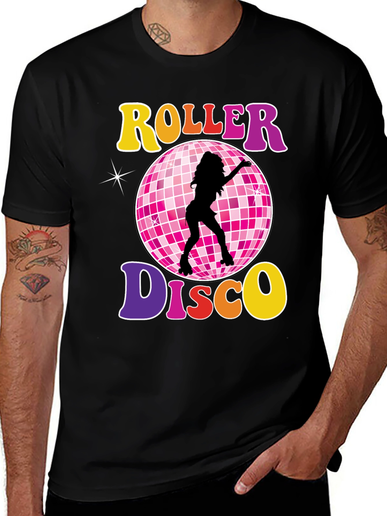 Retro Roller Disco T-Shirt - 70's Style Tee