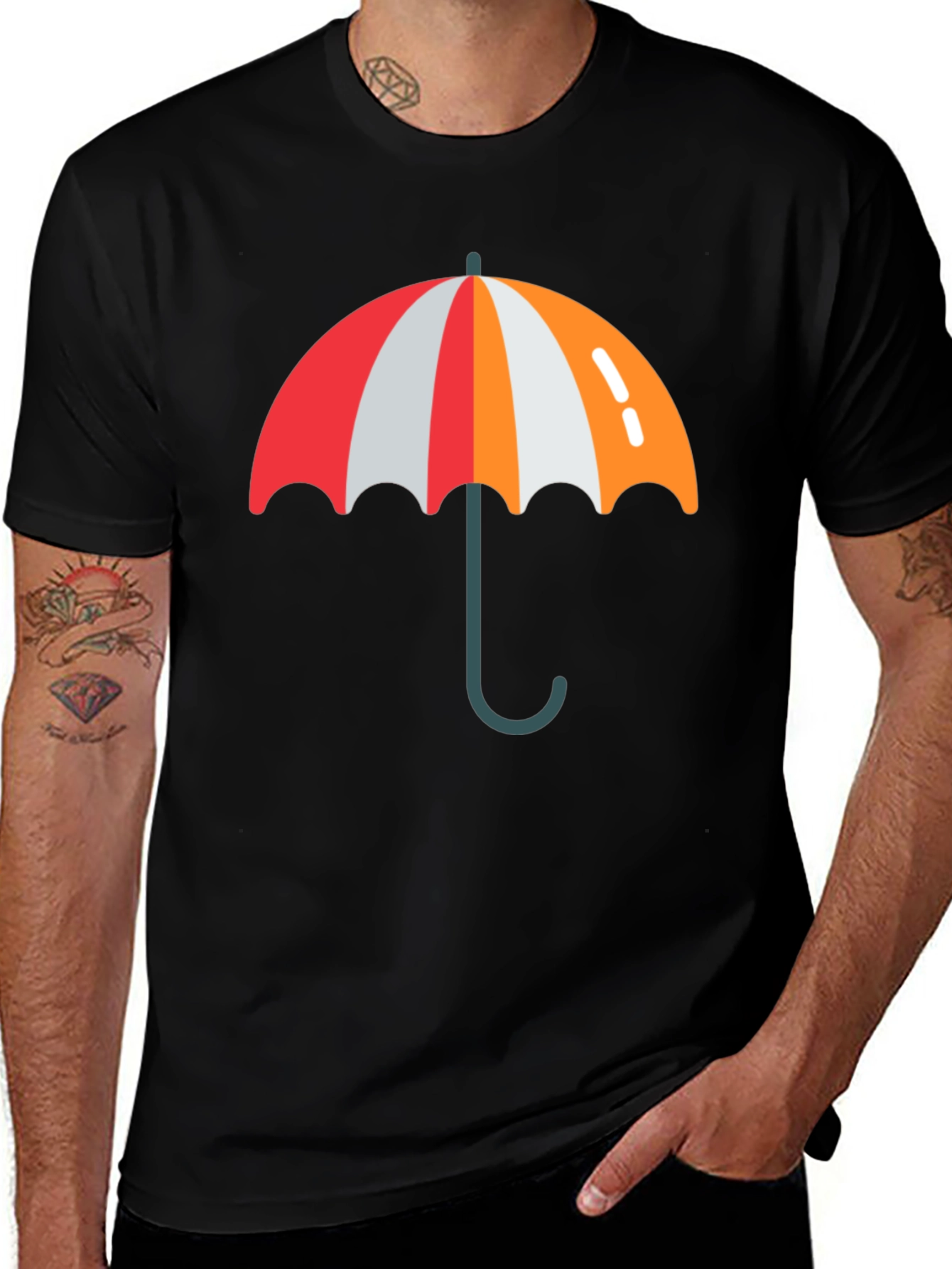 Variant 2 of Umbrella Graphic Tee - Stylish & Weather-Ready