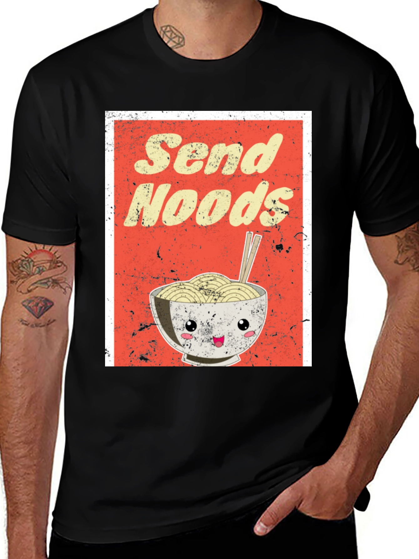 Variant 7 of Send Noods Ramen Graphic Tee - Foodie T-Shirt