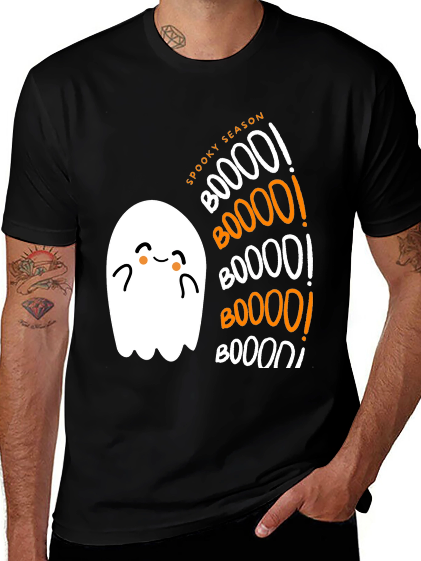 Variant 25 of Spooky Season Ghost T-Shirt - Halloween