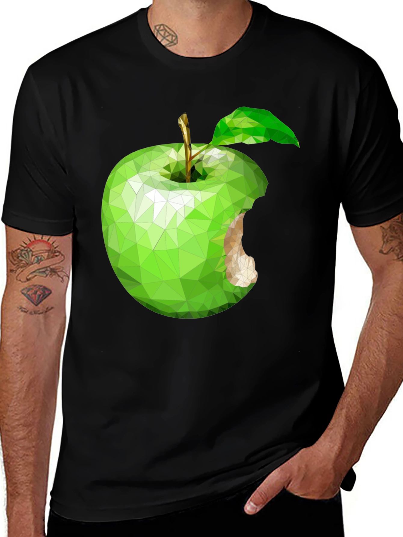 Abstract Apple Graphic Tee - Modern & Unique