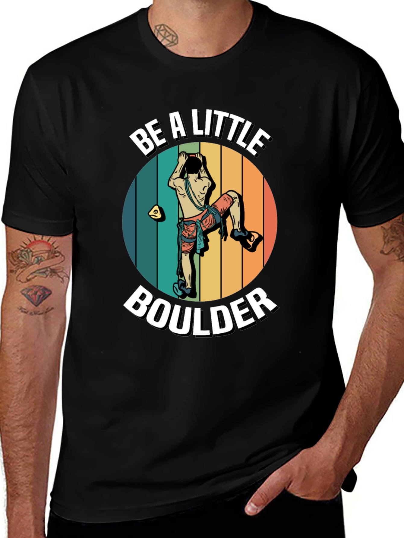 Variant 24 of Be A Little Boulder Rock Climbing T-Shirt