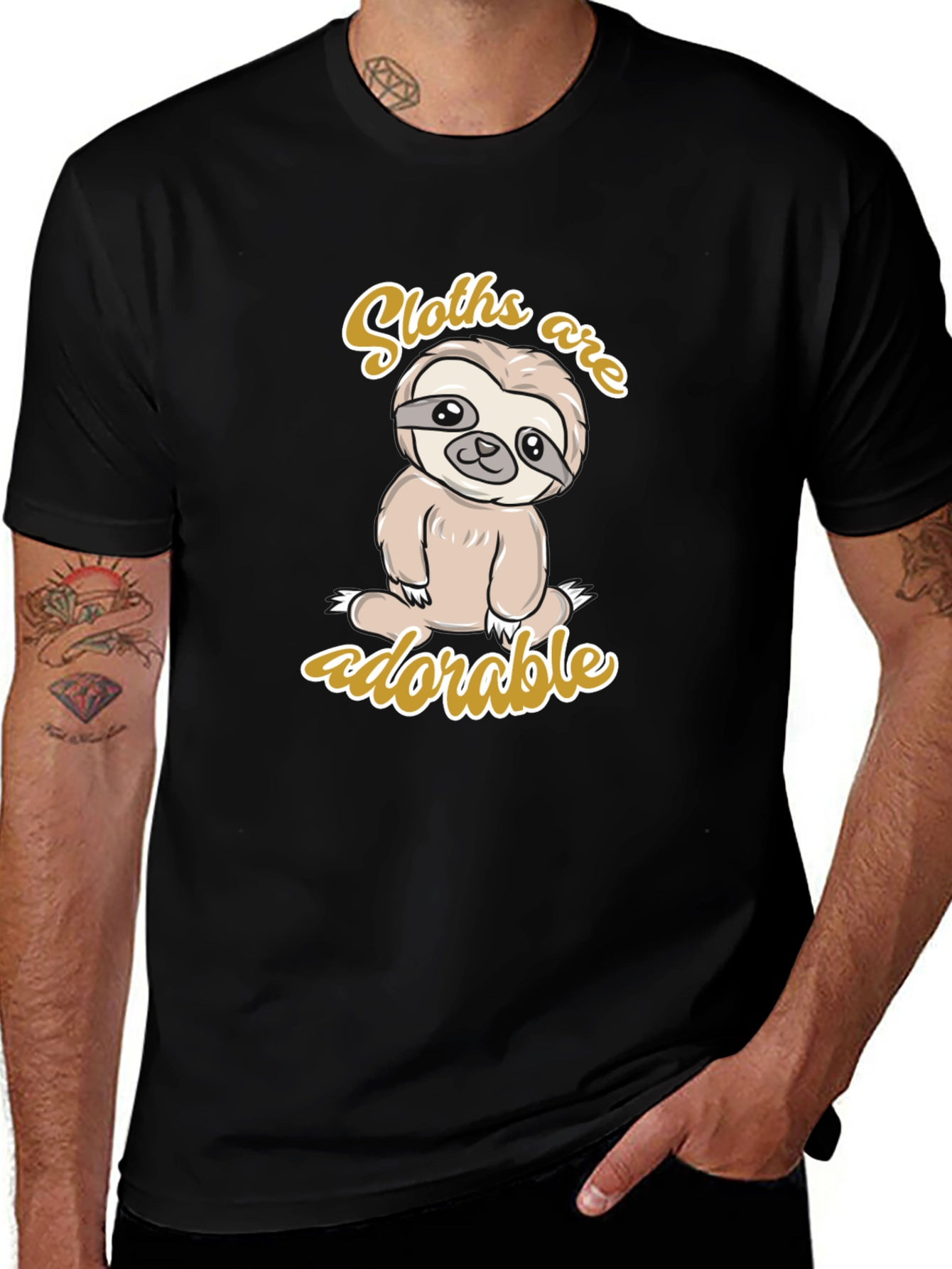 Variant 11 of Cute Sloth Graphic T-Shirt - Adorable Animal Tee