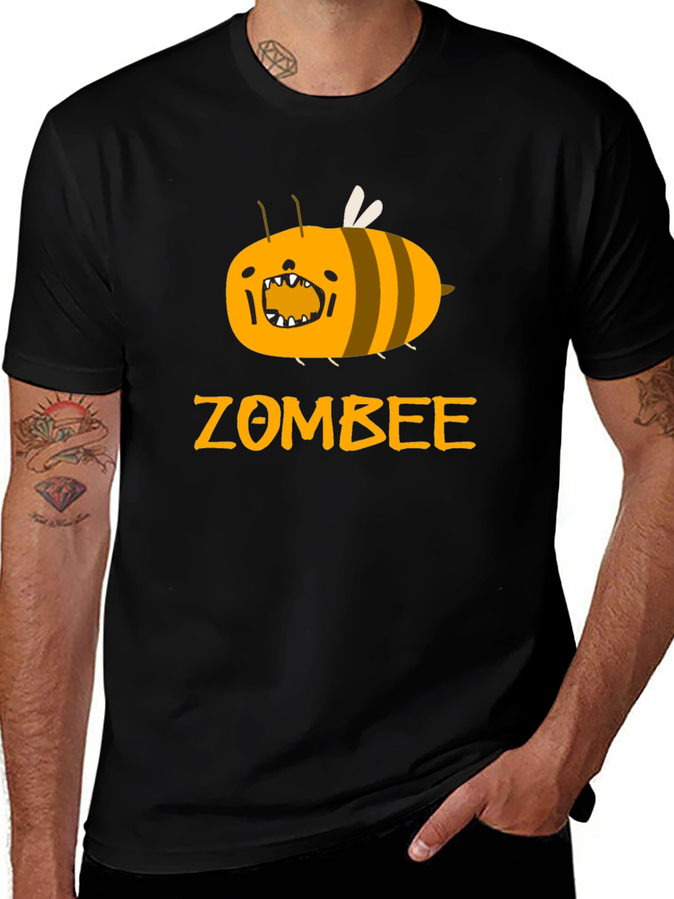 Variant 25 of Zombee Graphic Tee - Black Cotton T-Shirt