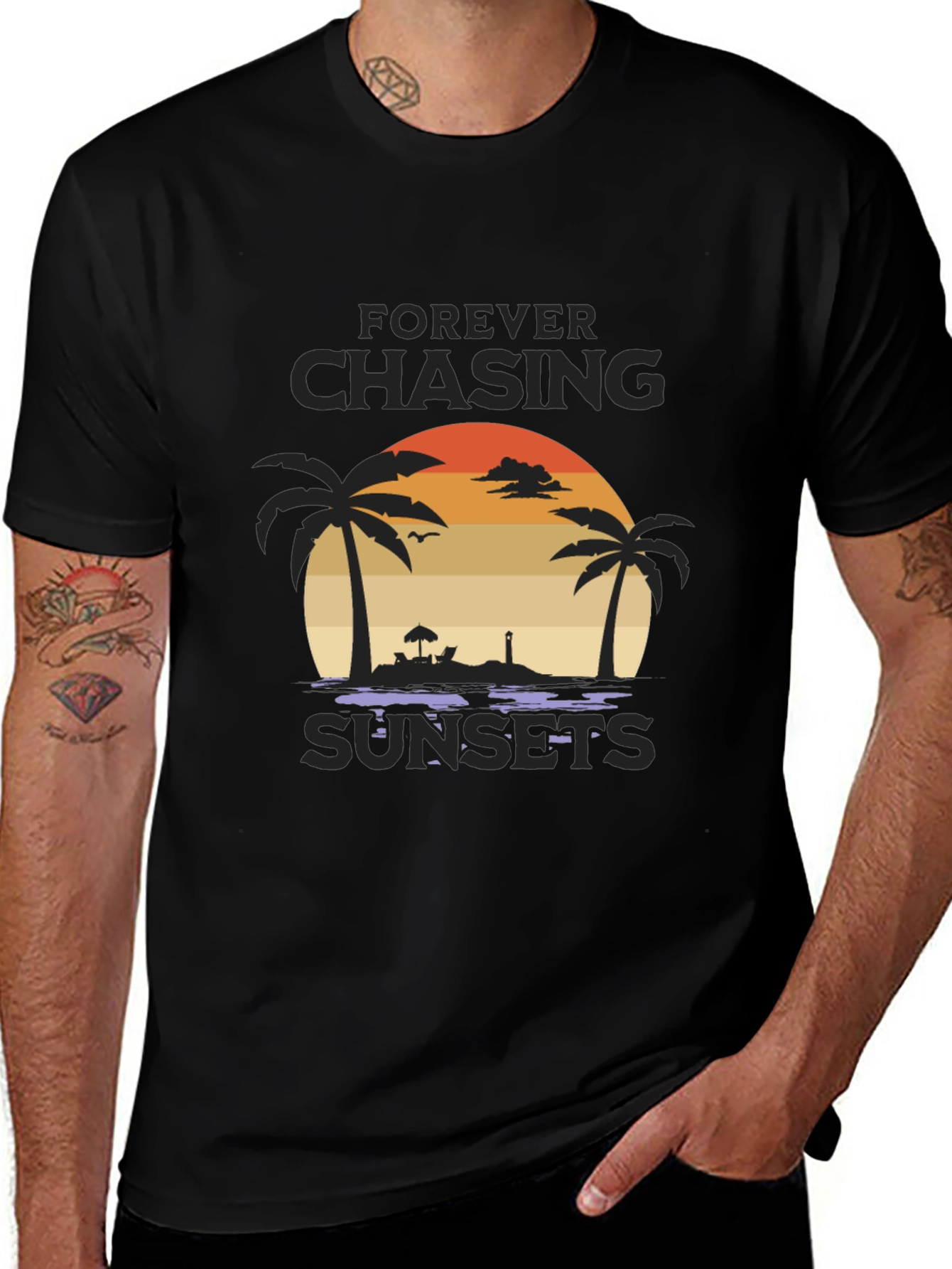Variant 30 of Forever Chasing Sunsets Graphic Tee