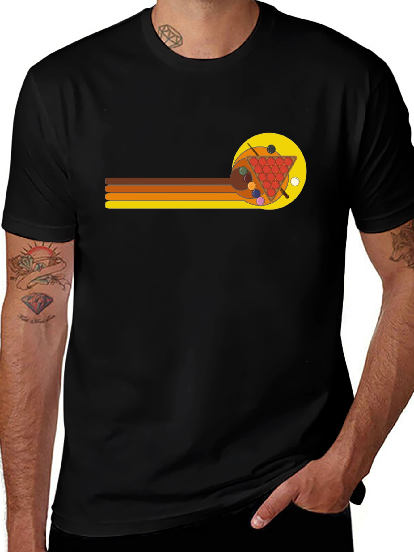 Retro Billiards T-Shirt - Pool Hall Style