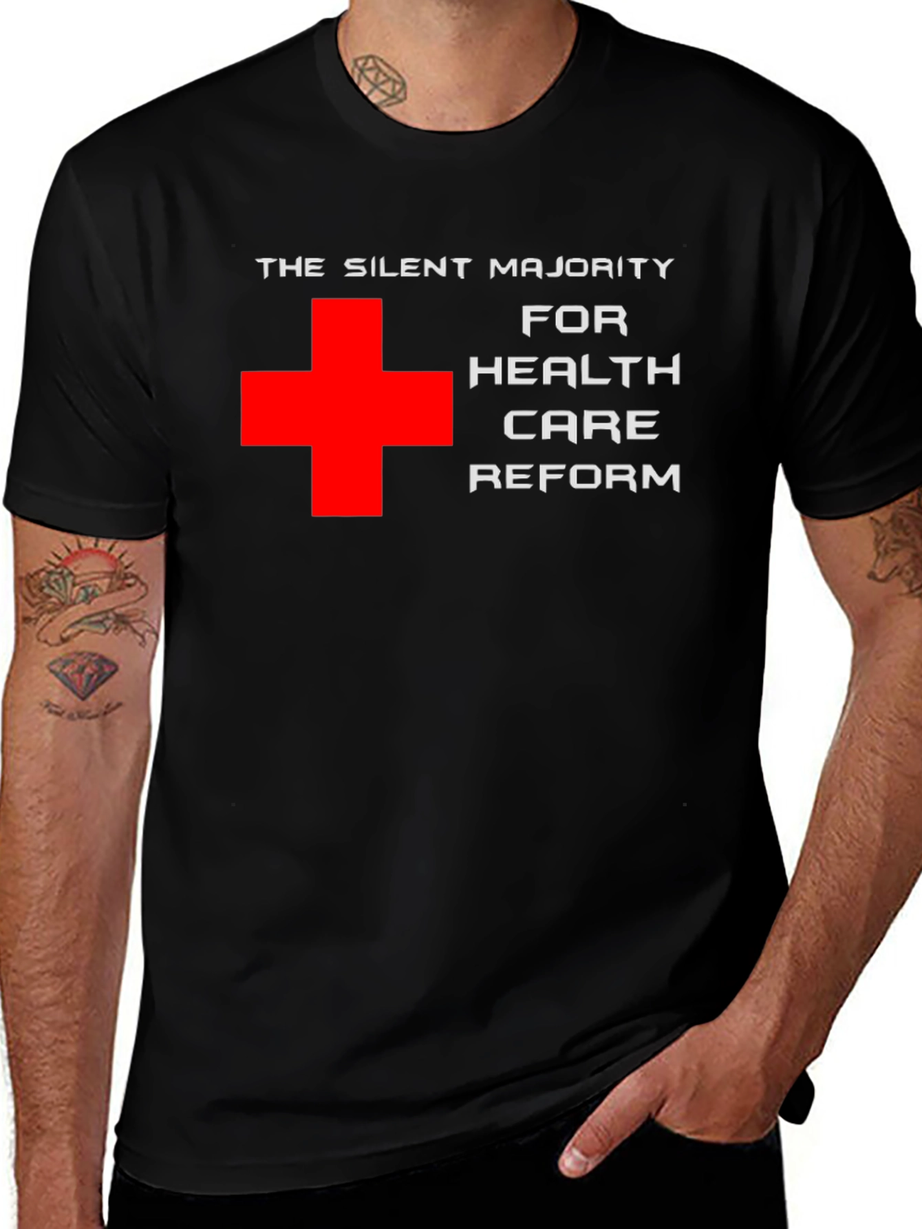 Variant 22 of Silent Majority Health Care Reform T-Shirt
