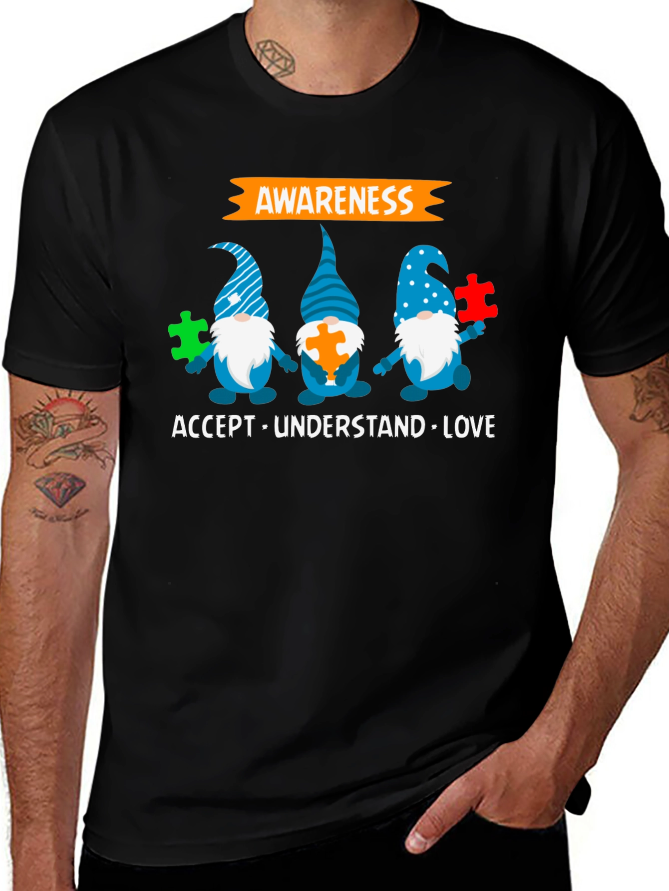 Autism Awareness Gnomes T-Shirt