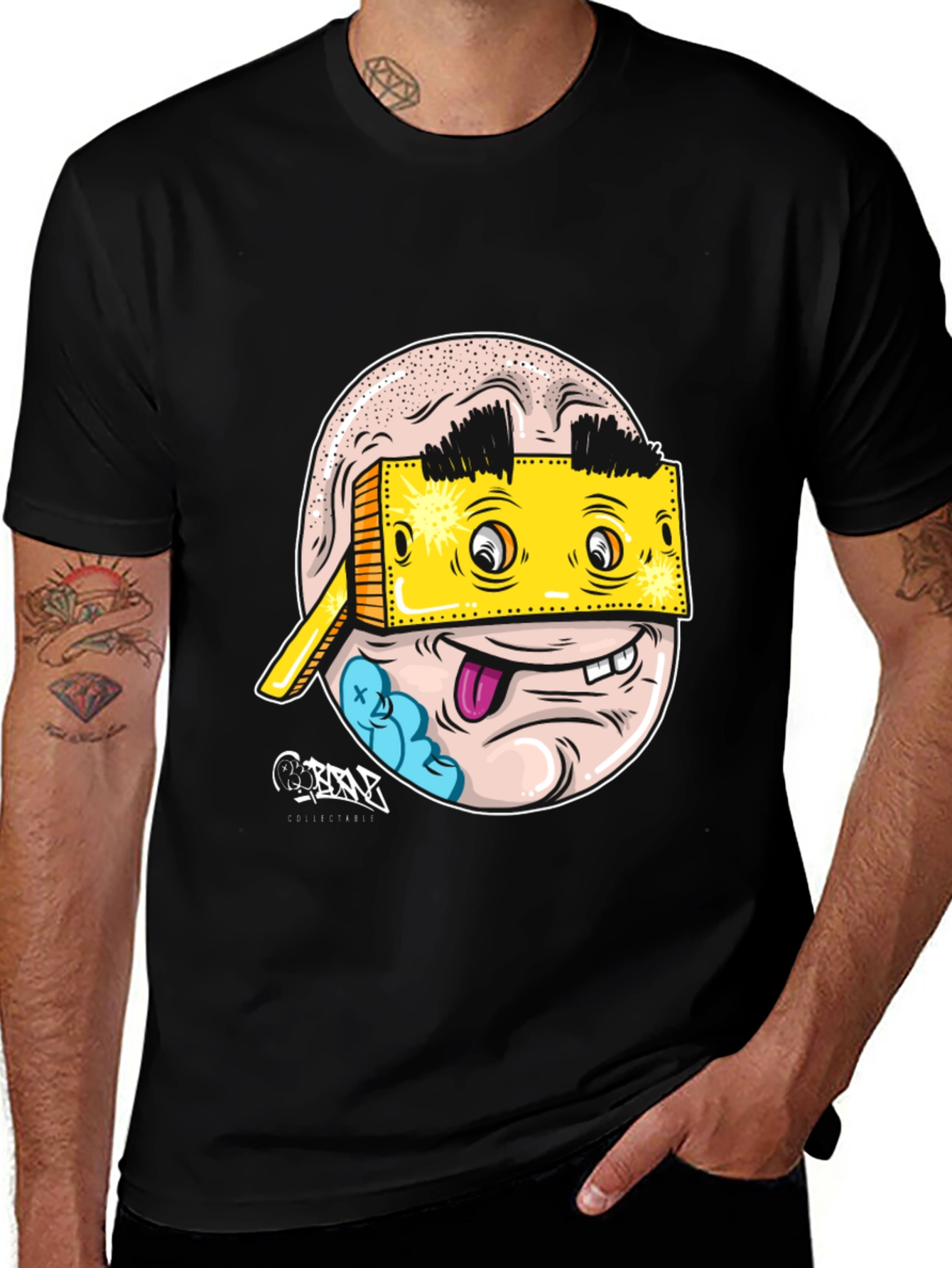 Variant 25 of Unique Graphic Tee - Funny Cartoon Face