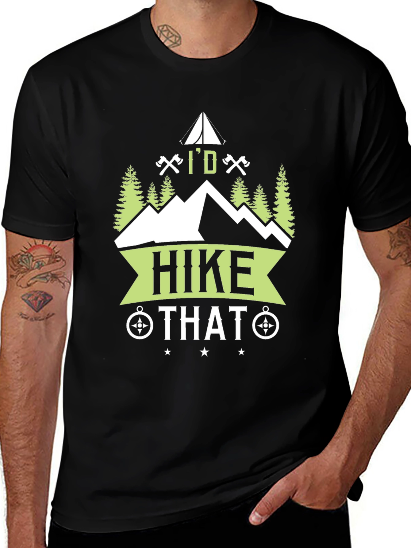 Variant 27 of I'd Hike That Graphic Tee