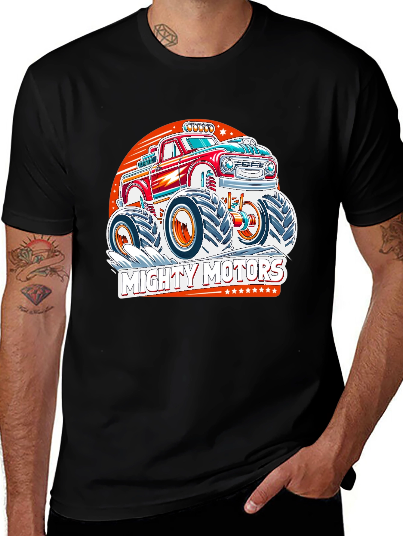 Variant 7 of Mighty Motors Monster Truck Graphic Tee