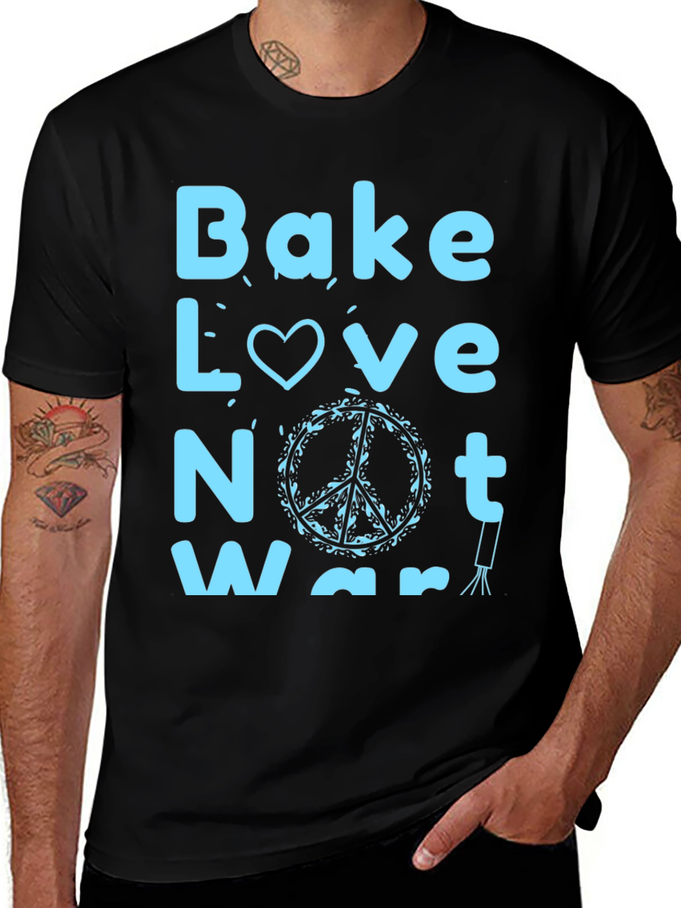 Variant 29 of Bake Love Not War Graphic T-Shirt