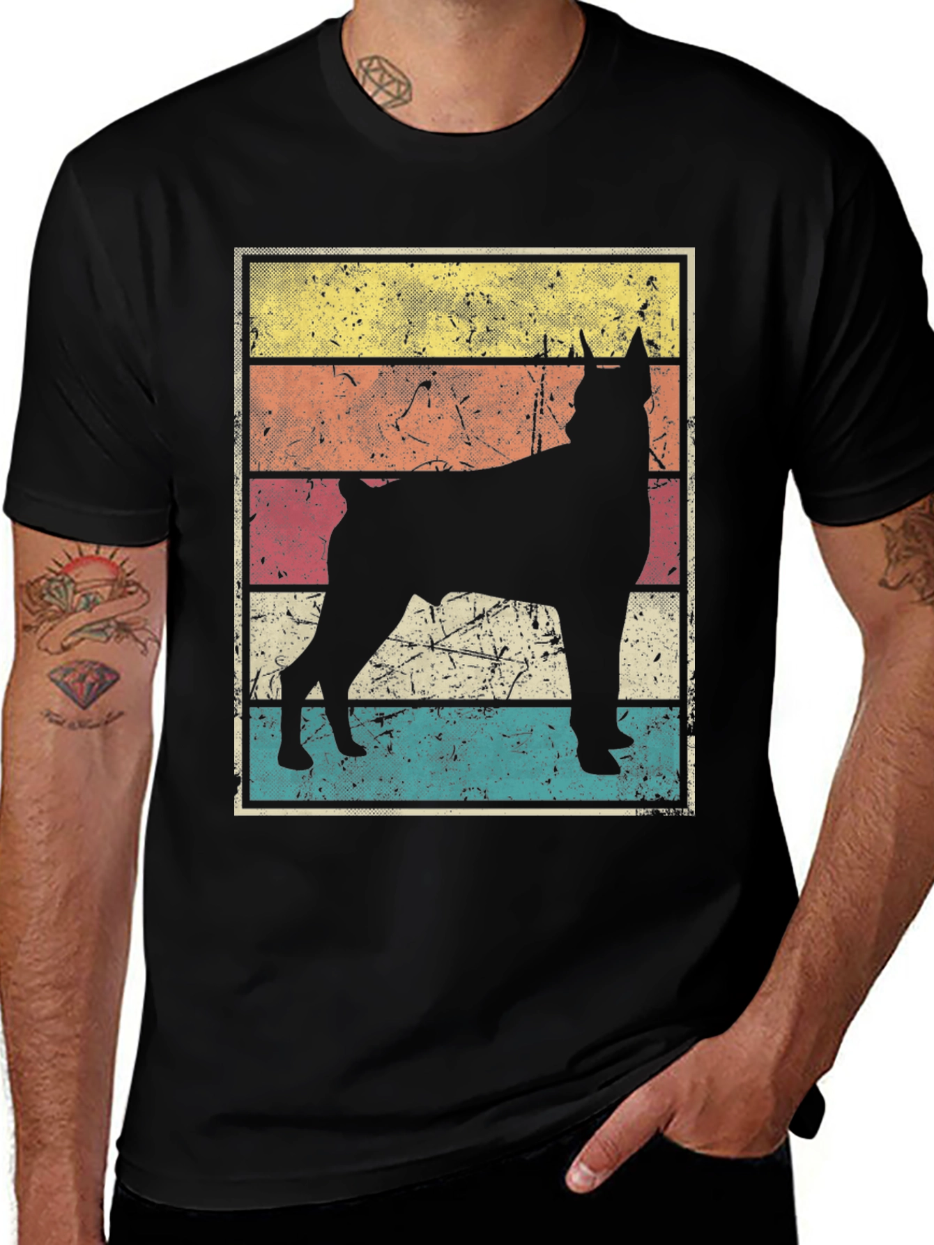 Variant 8 of Vintage Dog Silhouette T-Shirt