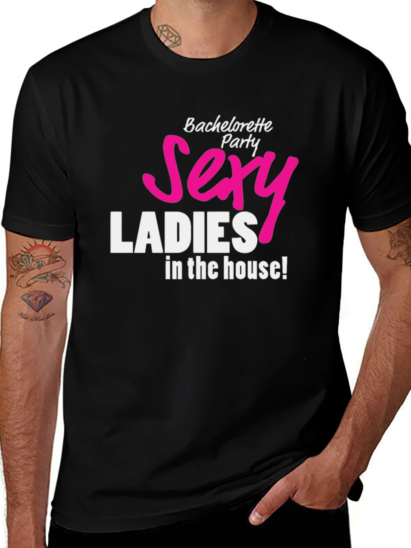Variant 15 of Sexy Ladies Bachelorette Party Black T-Shirt