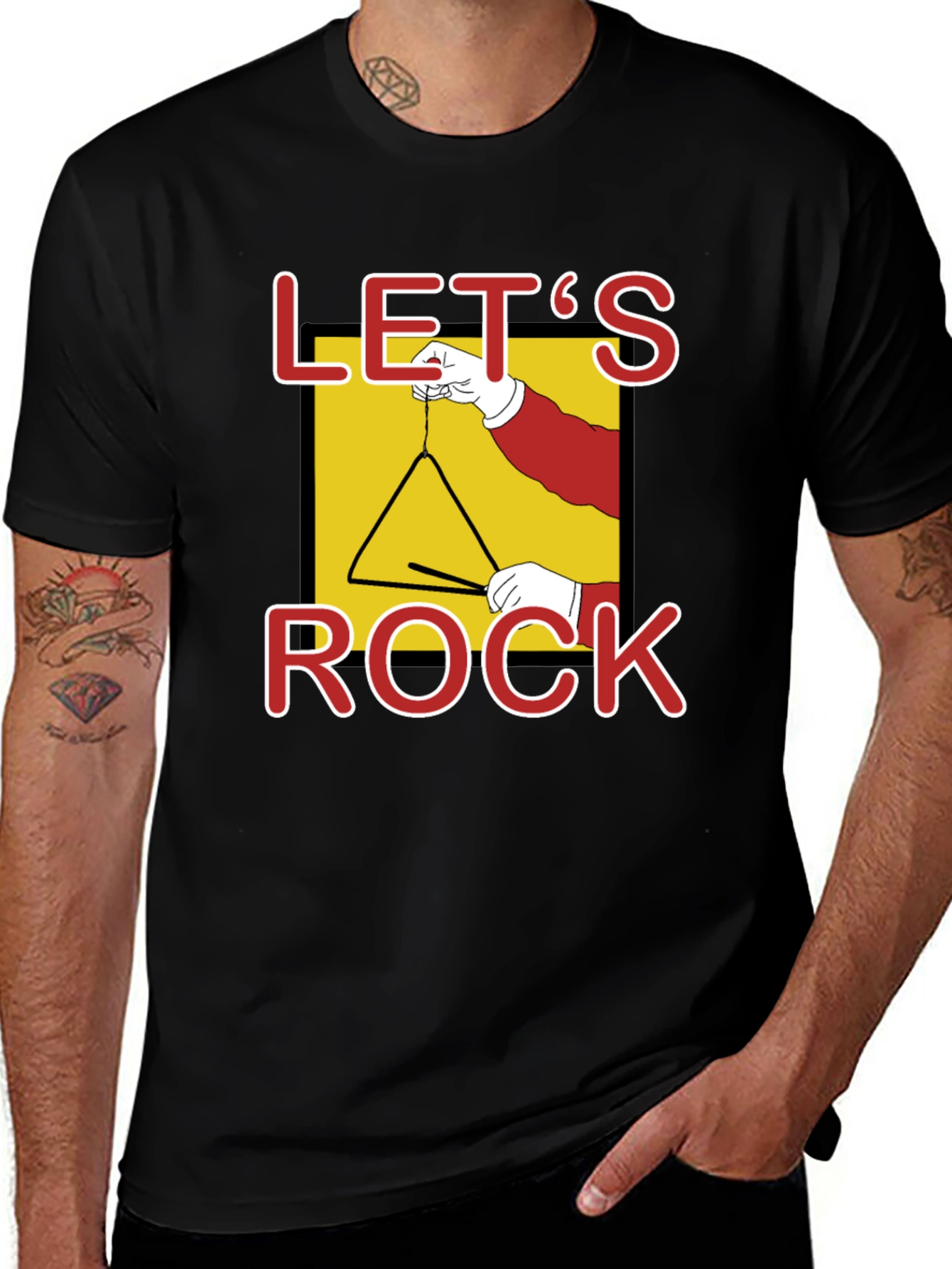 Variant 30 of Let's Rock Triangle Music T-Shirt