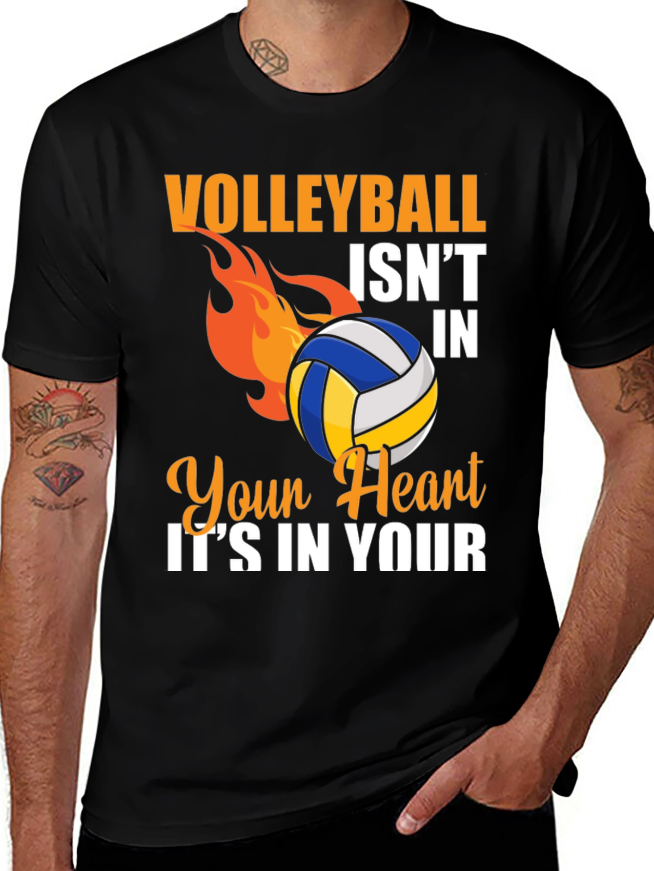 Variant 9 of Volleyball Graphic Tee - Passionate Sports Design