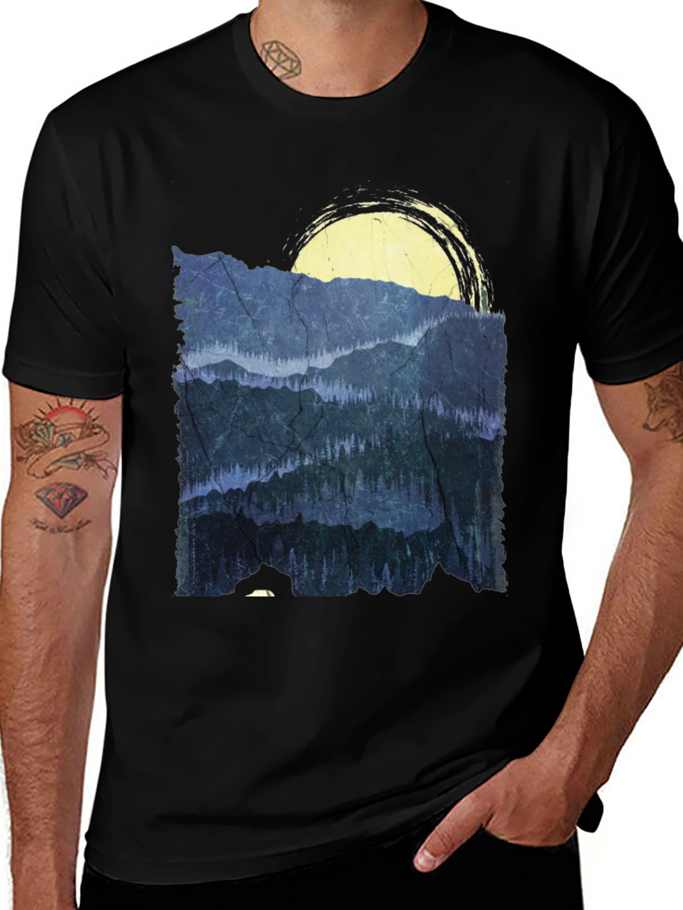 Variant 13 of Mountain Scene Graphic Tee