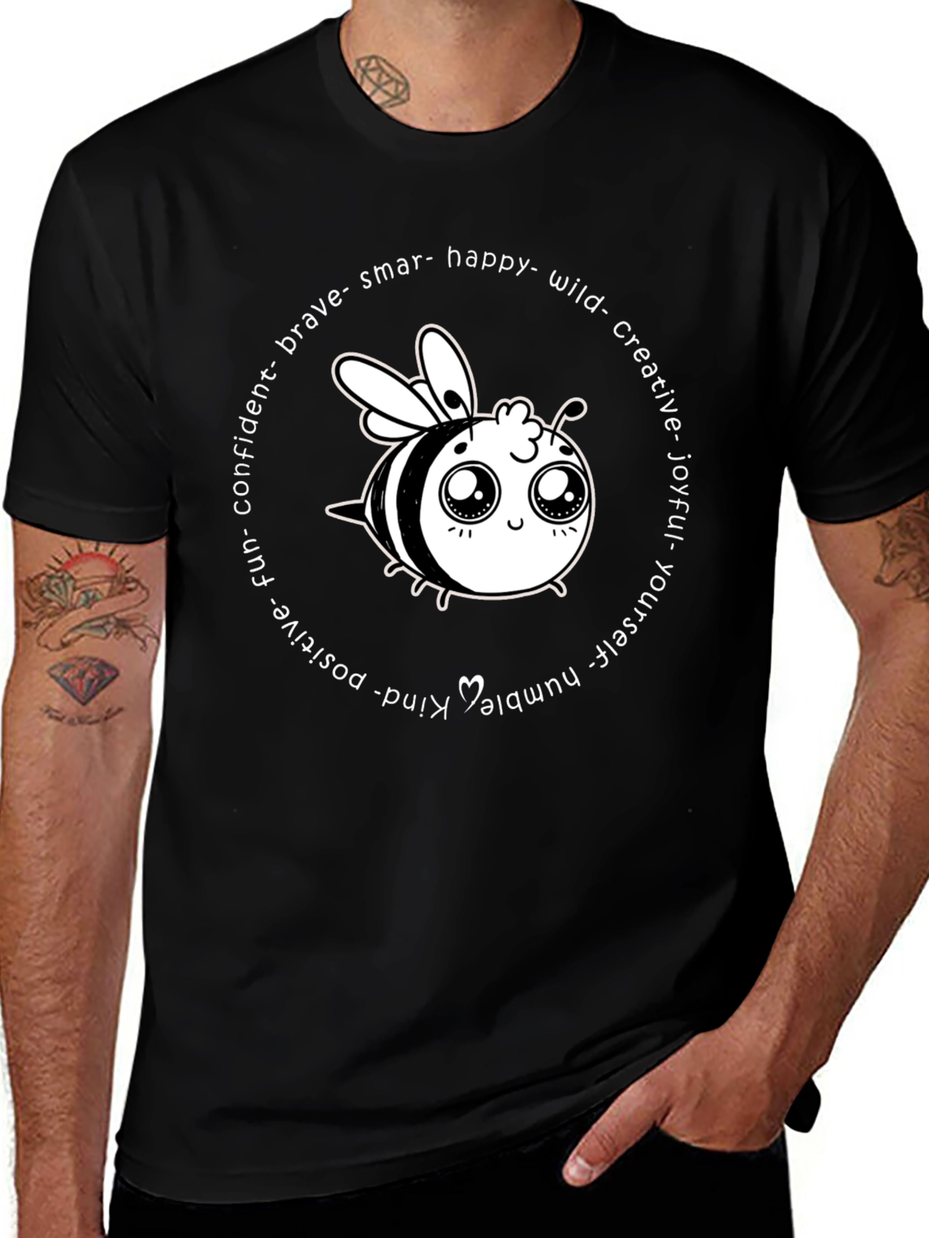 Variant 8 of Bee Kind Positive T-Shirt
