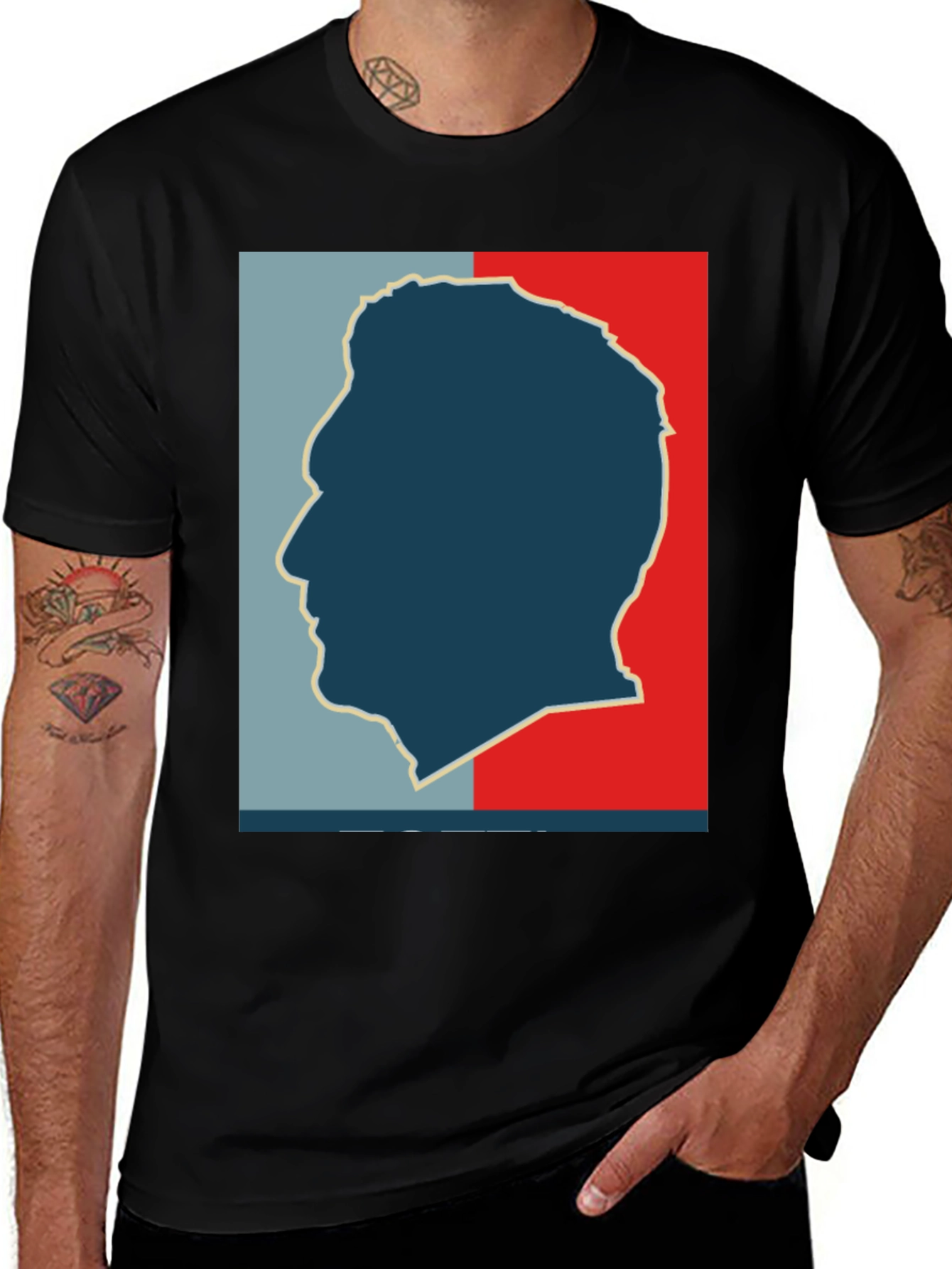 Variant 7 of Retro Silhouette Graphic T-Shirt - Casual Style