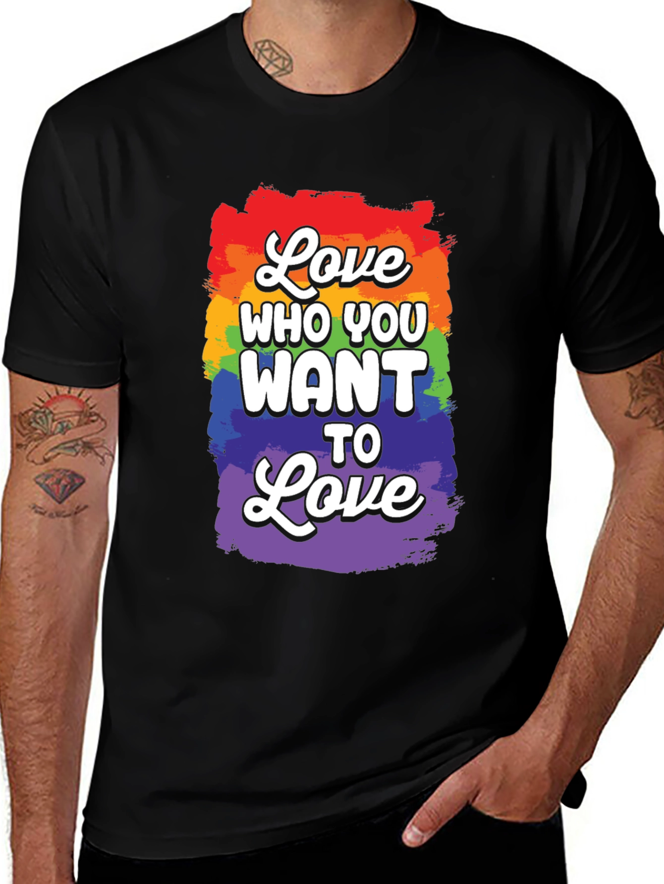Variant 15 of Love Who You Want To Love Graphic Tee