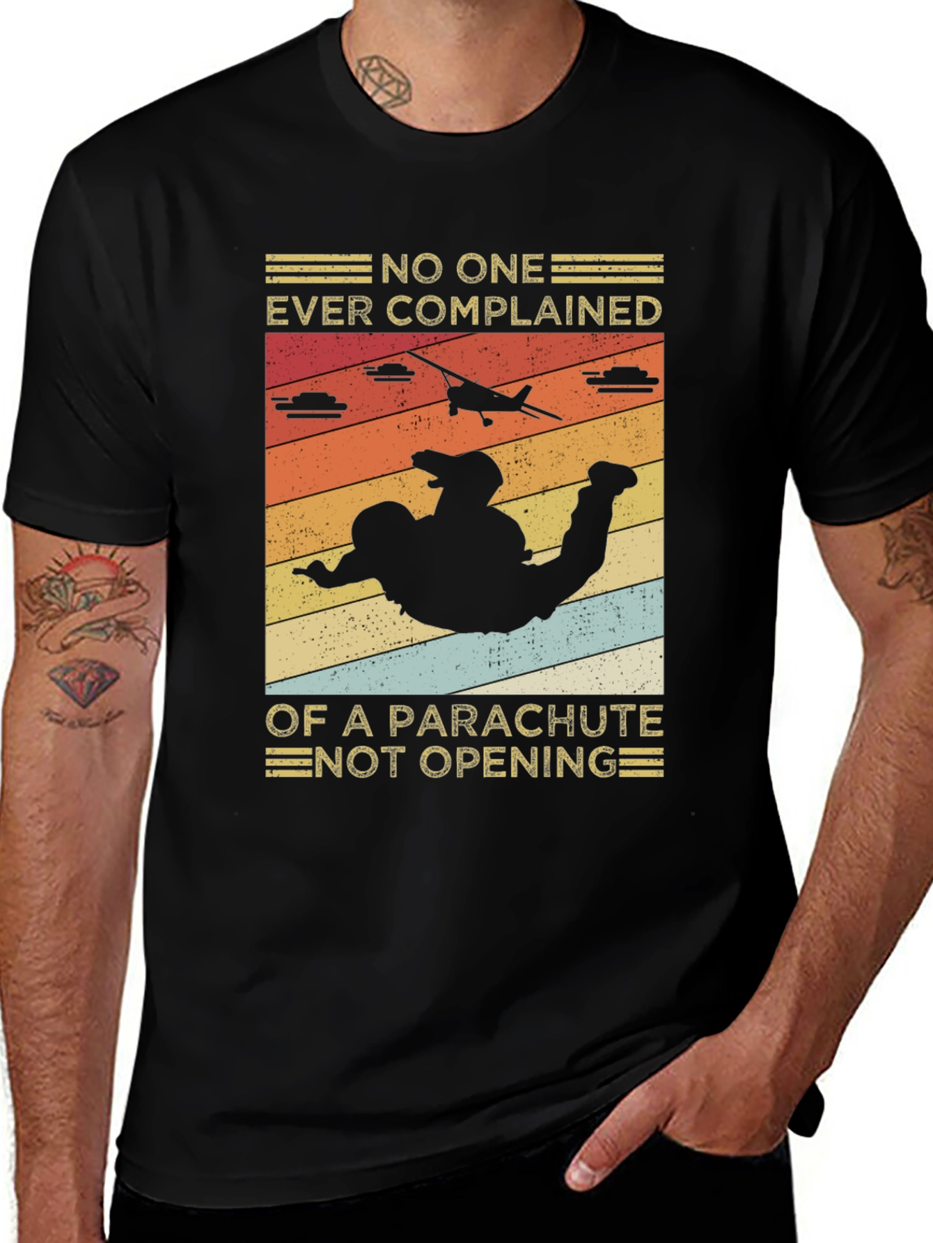 Variant 14 of Parachute T-Shirt - Skydiving Humor Tee